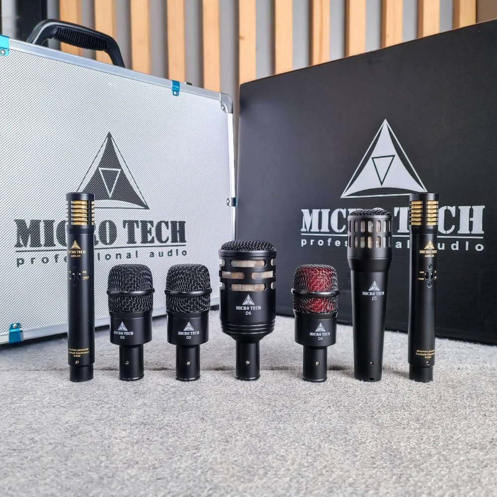 MICROTECH DP7 ชุดไมค์กลอง DP-7 DP 7 ไมค์กลอง7ชิ้น ชุดไมค์สำหรับจ่อกลองชุด ชุดไมค์7ตัว ไมค์ชุด MIC Professional 7-Piece Drum Microphone เอไอ-ไพศาล