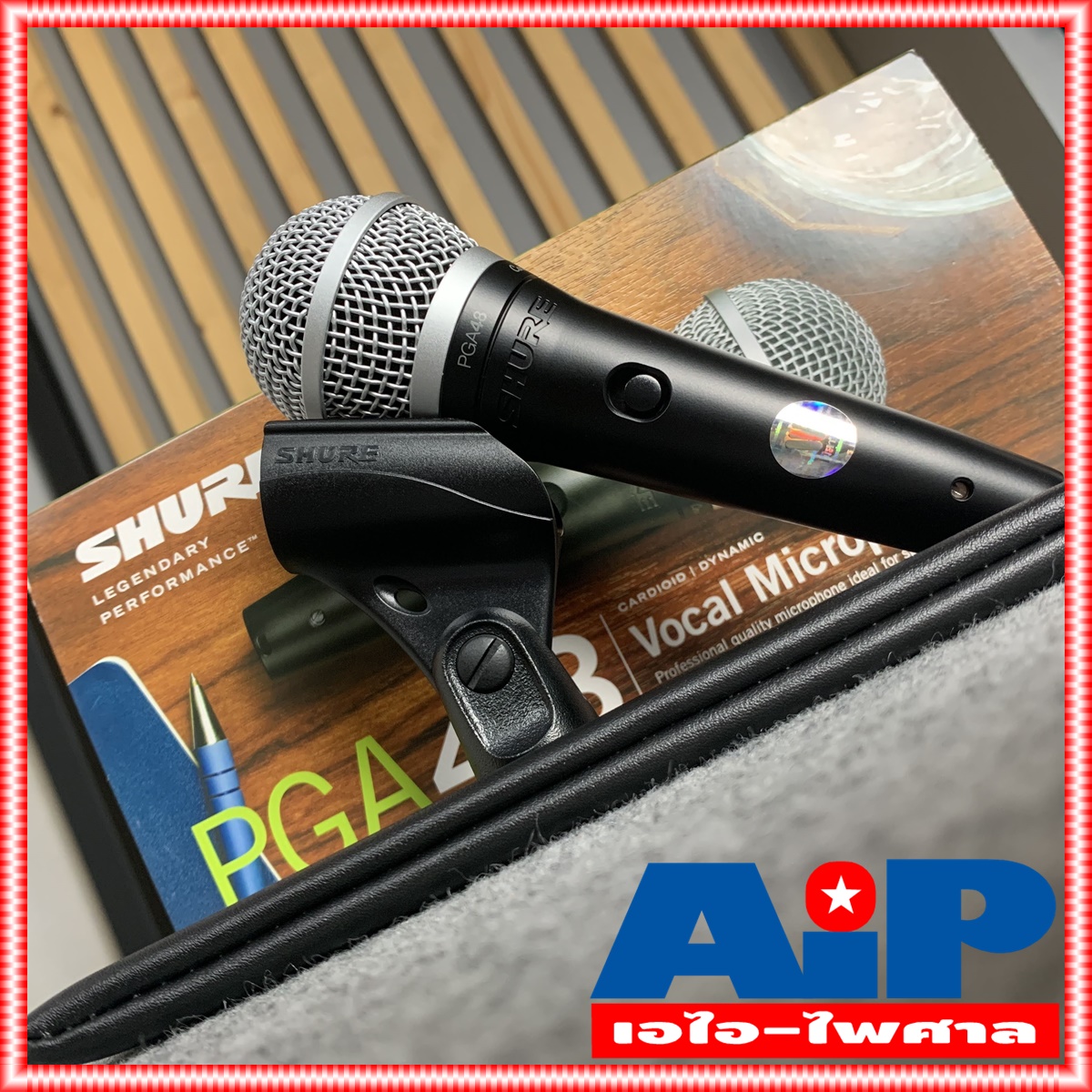 SHURE แท้ รุ่น PGA48-LC *แท้มหาจักร* PGA48 PGA-48 Dynamic Microphone +++ ชัวร์ ไมค์ ไมค์สาย ไมค์ร้อง