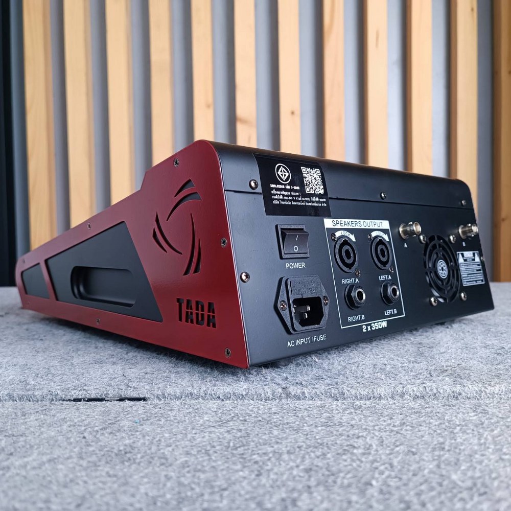 TADA SPIRIT-4 POWERMIXER พร้อม ไมค์ลอย2ตัว 350 watt EFX USB บลูทูส ธาดา มิกเซอร์อนาล็อก SPIRIT4 SPIRIT4 เอไอ-ไพศาล