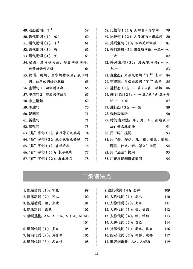 คู่มือไวยากรณ์ภาษาจีน (ระดับต้น) 语法学习手册 (初等)