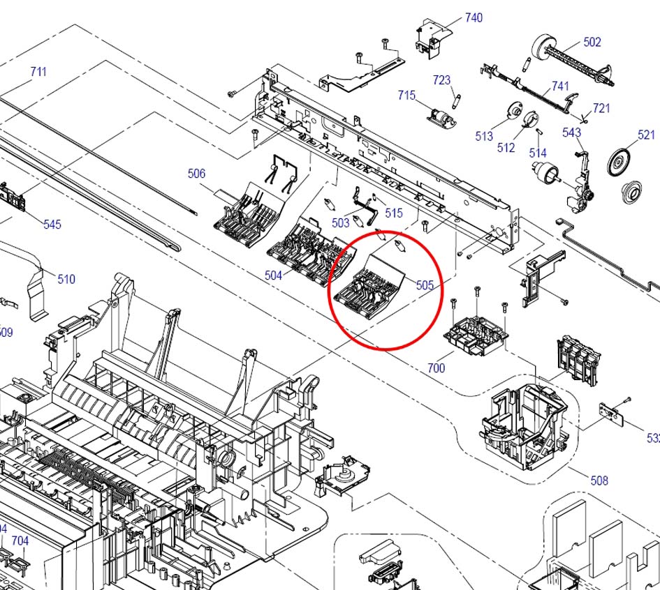 PAPER GUIDE UPPER RIGHT ASSY.,CG89; EPSON L1210/L1250