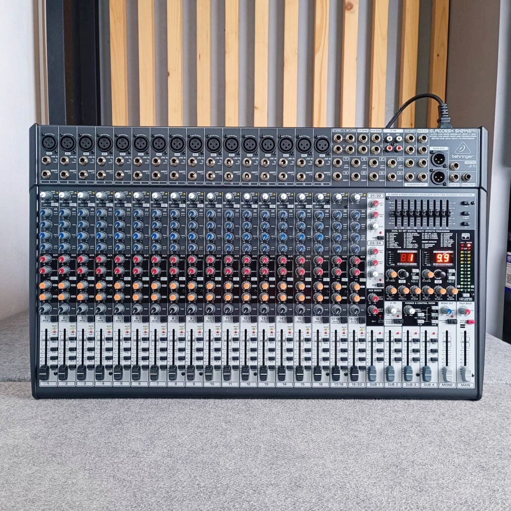 BEHRINGER SX-2442FX mixer มิกเซอร์อนาล็อก ช่องเสียบไมค์ 16 ช่อง มอนิเตอร์ 2 Aux SX 2442FX มิกเซอร์ SX2442FX เอไอ-ไพศาล