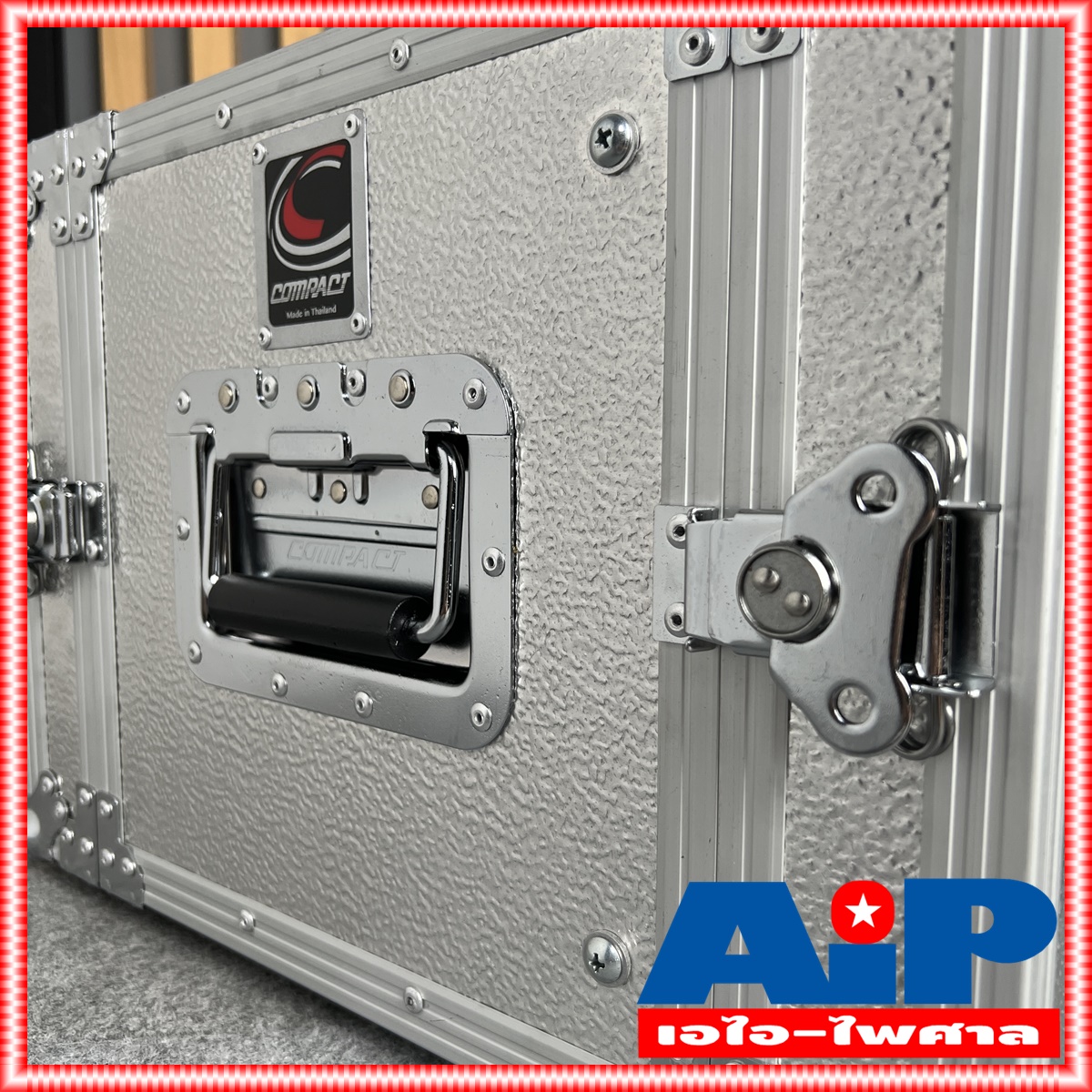 แร็ค COMPACT LA 6U RACK ไม้ผิวอลูมิเนียมสีเงิน ลึก 11นิ้ว LA6U แร็คเครื่องเสียง แร็คไม้ คอมแพ็ค LA-6U เอไอ-ไพศาล