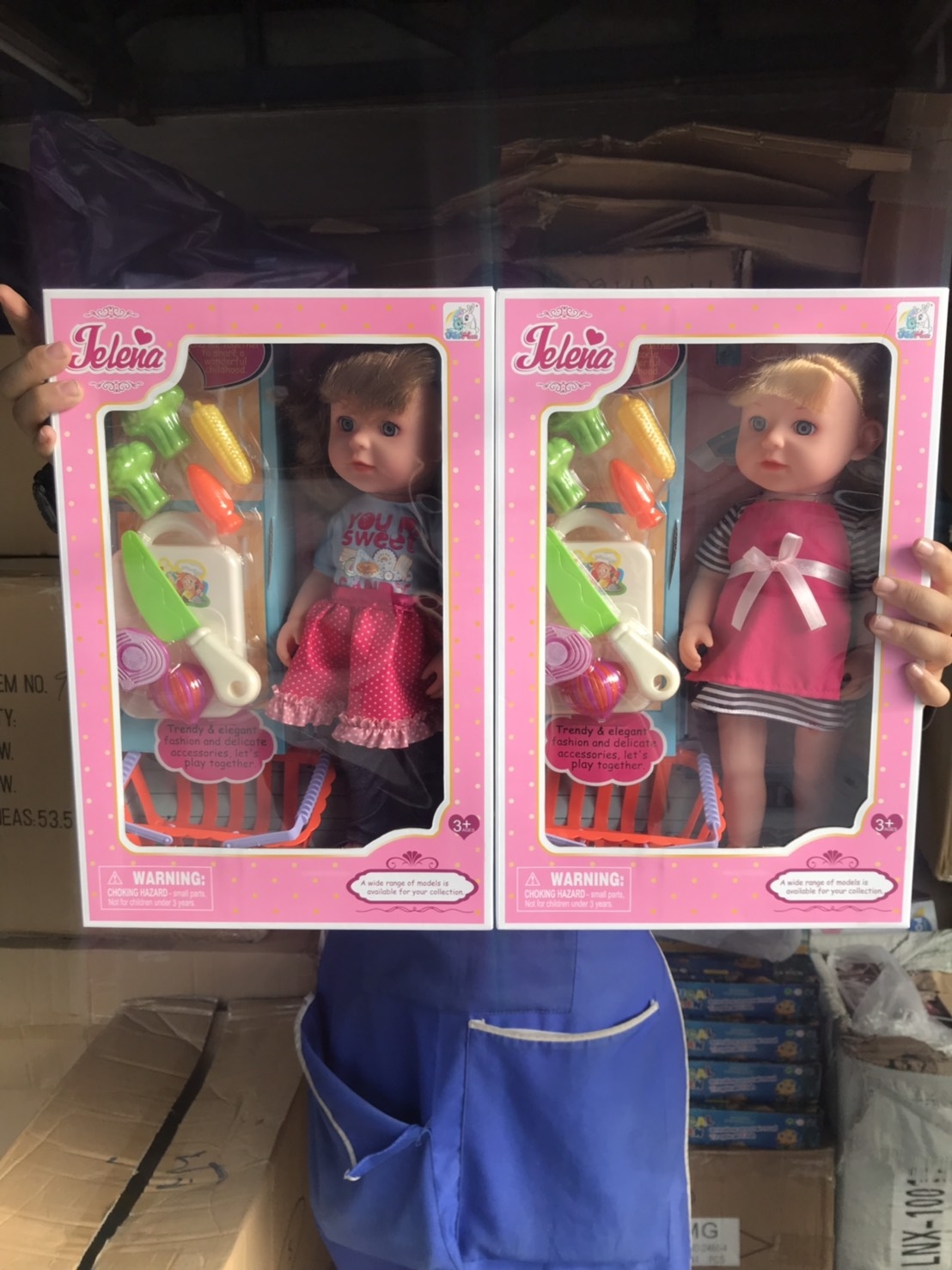 S60969 ของเล่นเด็กตุ๊กตาพร้อมชุดหั่นผัก กล่องละ