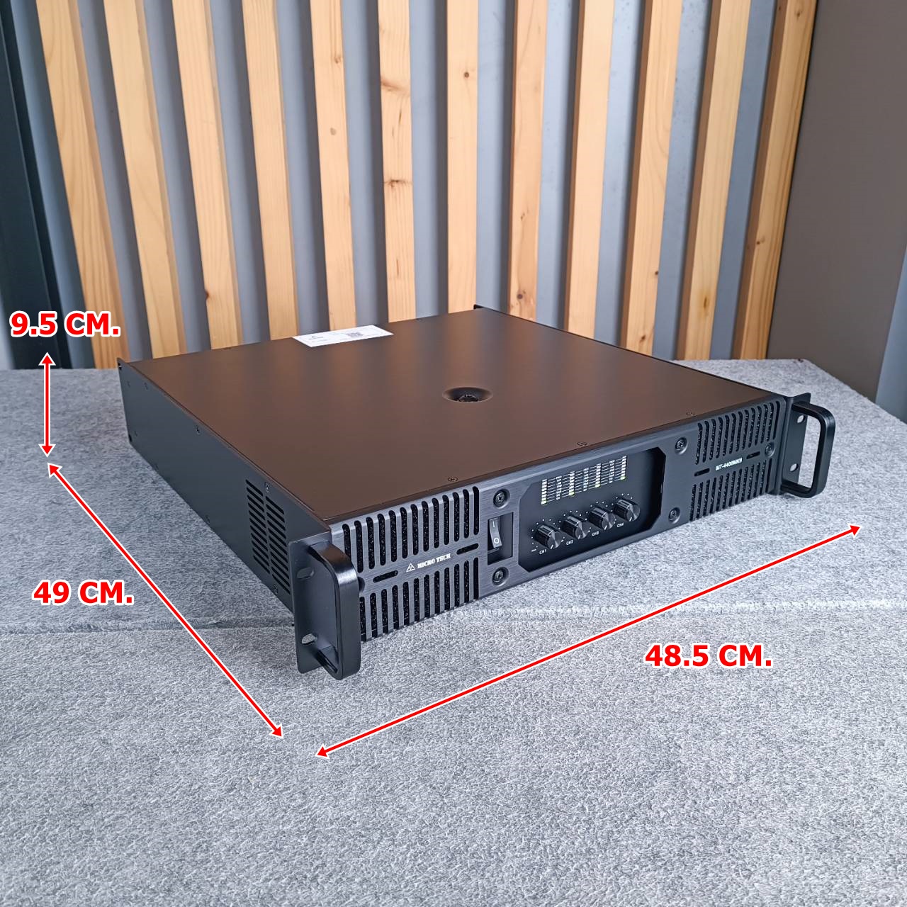MICROTECH MT-4400MKII poweramp 4CH คลาส H MICRO TECH เพาเวอร์ แอมป์ ไมโครเทค รุ่น MT 4400MKII MT4400MKII เอไอ-ไพศาล
