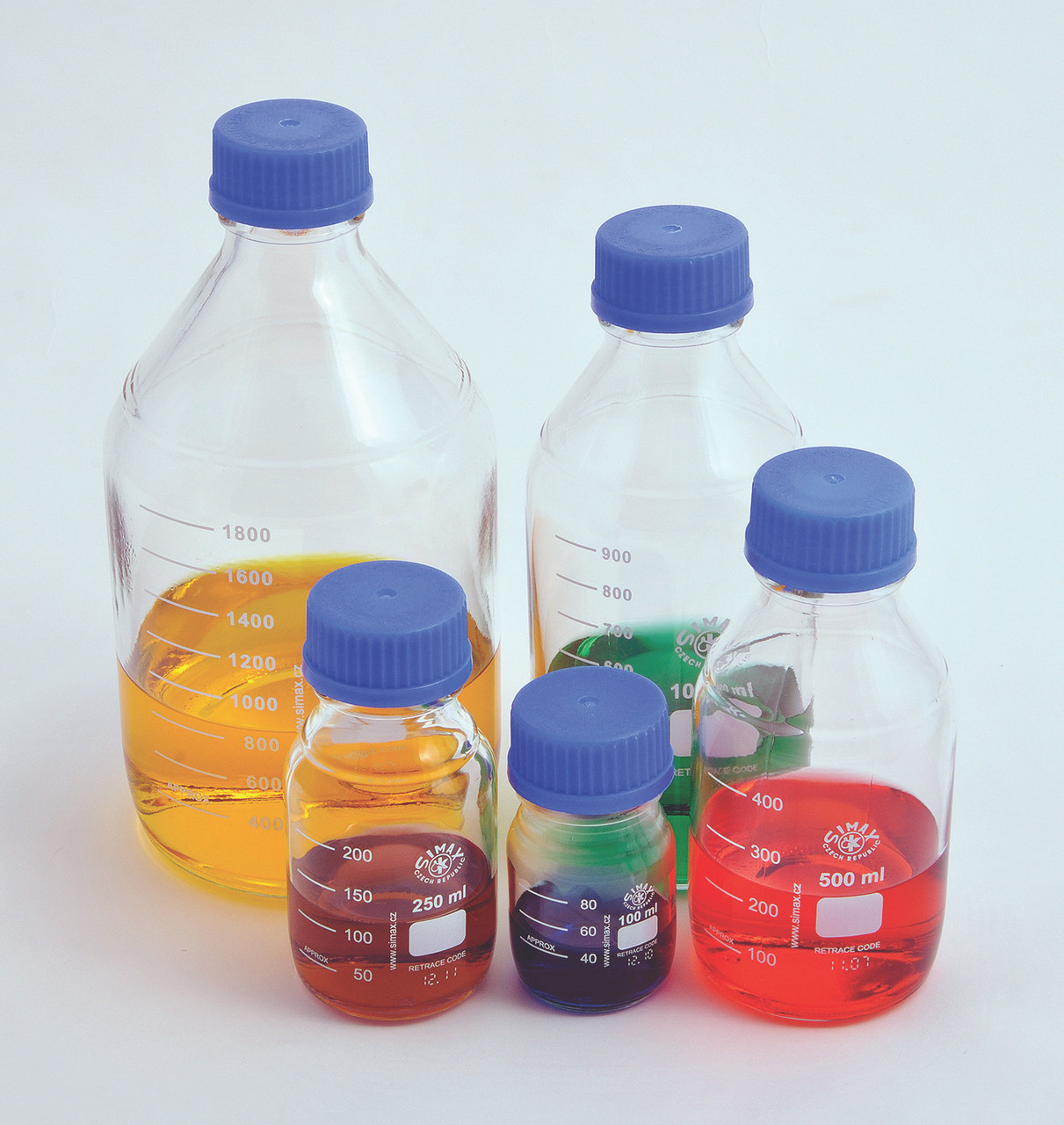 ขวดดูแรน/Bottle, Laboratory Glass with Screw cap (ขวดแก้วเก็บสาร ชนิดใส)