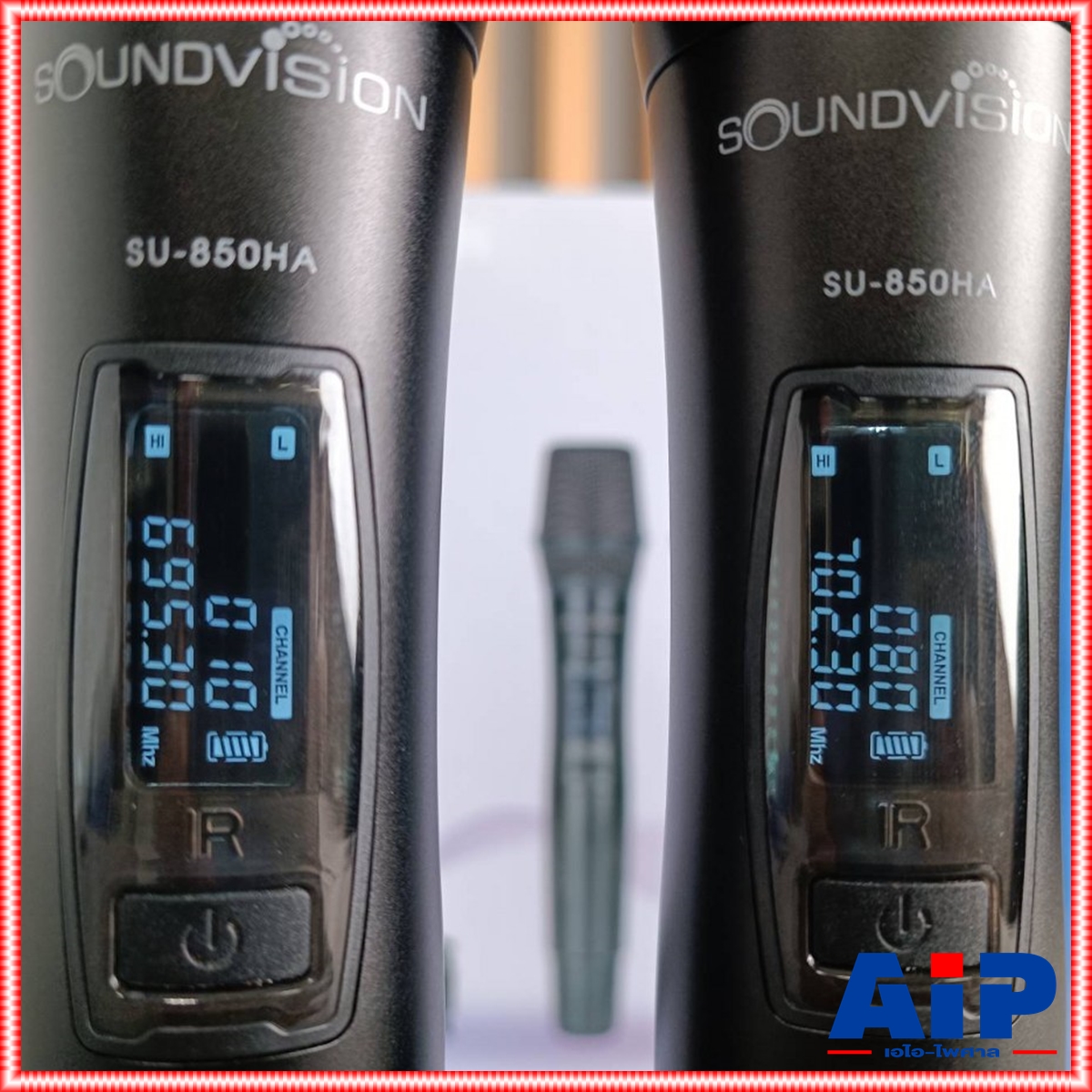 SOUNDVISION SU-850DA/HT ไมค์ลอยคู่ ชุดไมค์ลอย ดิจิตอล มือถือคู่ ย่าน UHF SU-850DA SU850DA SU850 DA SU 850 DA เอไอ-ไพศาล +++
