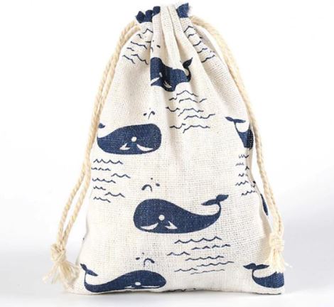 ถุงผ้ากระสอบ ถุงผ้าดิบ พิมพ์ลาย ลายนกฮูก ลายหอไอเฟล ลายสก็อต ลายดอกไม้ ขนาด 10x14 cm ถุงผ้าใส่ของชำร่วย วินเทจ 565476