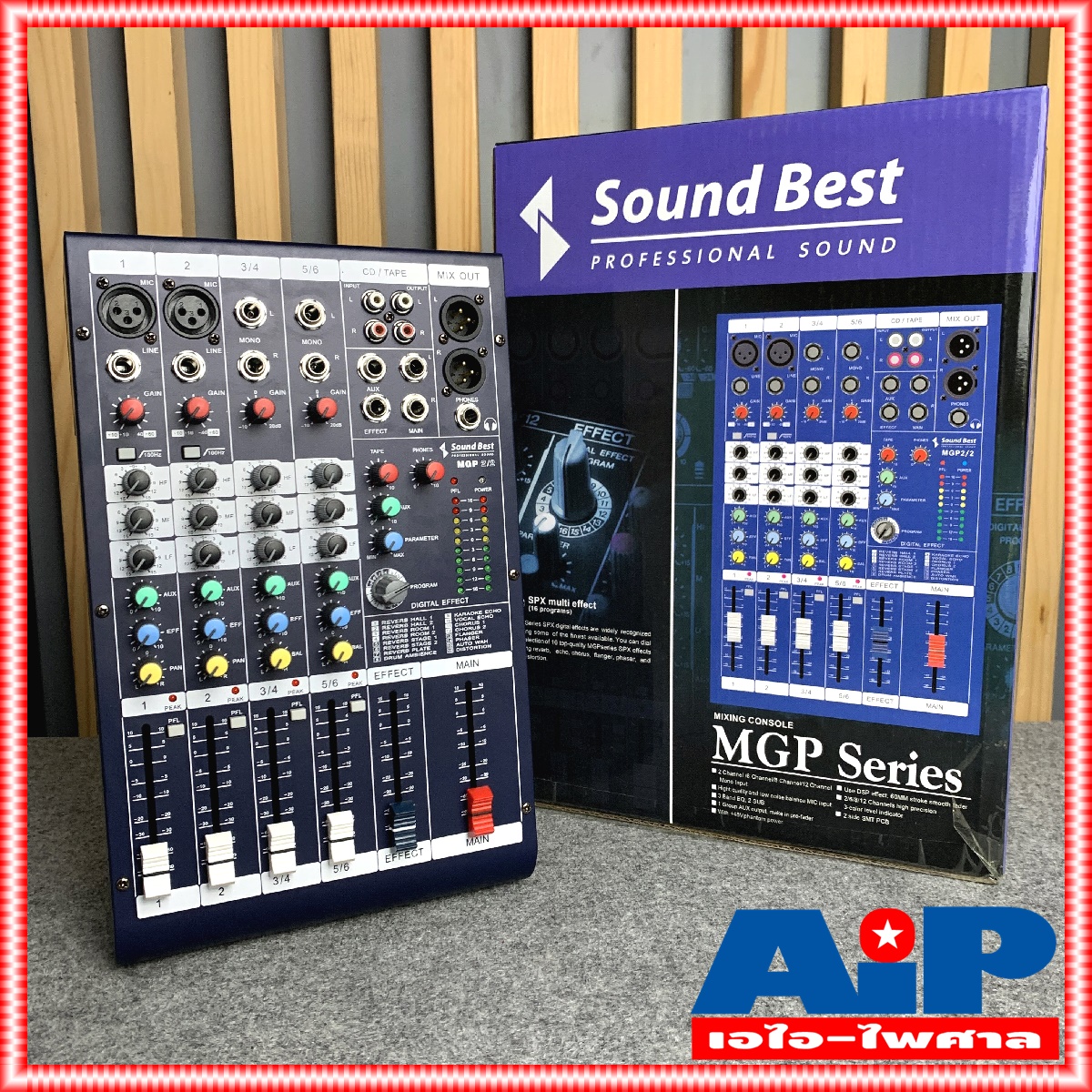 SOUNDBEST MGP2/2 mixer ยีห้อ SOUND BEST รุ่น MGP-2/2 มิกเซอร์ MGP 2/2 ซาวด์เบส +++