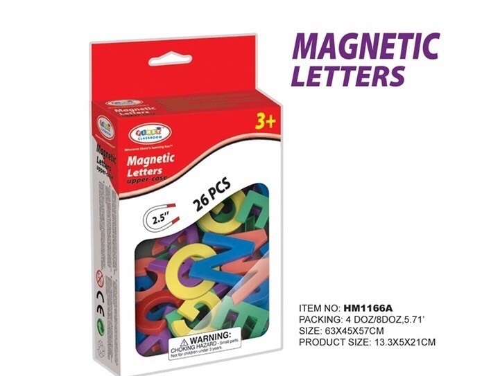 HM1166A ของเล่นเด็กแม่เหล็กตัวอักษร A-Z ตัวอักษรแม่เหล็ก ปลีกชิ้นละ