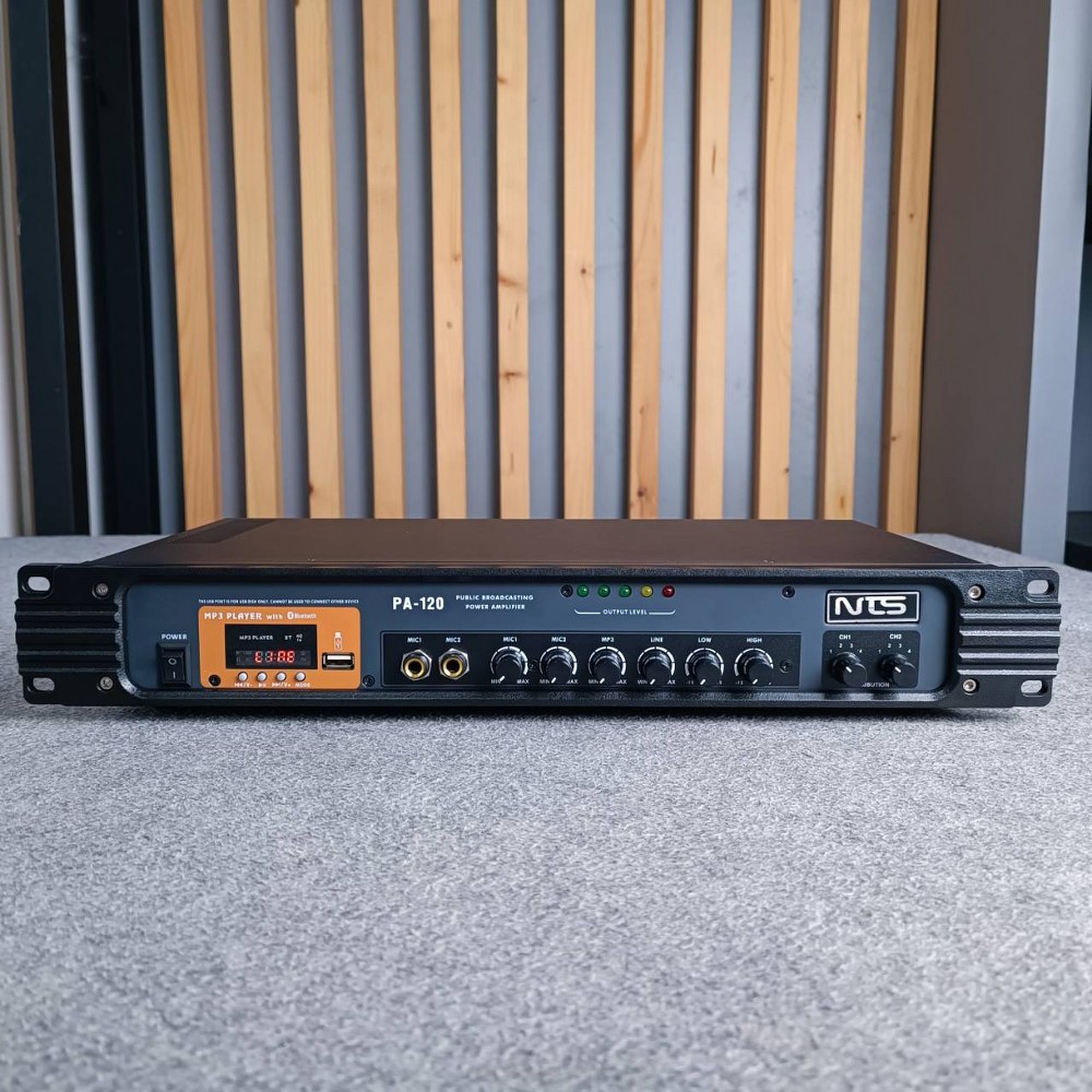 NTS PA-120 powermix line PA 120 PA120 บลูทูธ USB MP3 FM เพาเวอร์มิกเซอร์ มีLINE เอไอ-ไพศาล