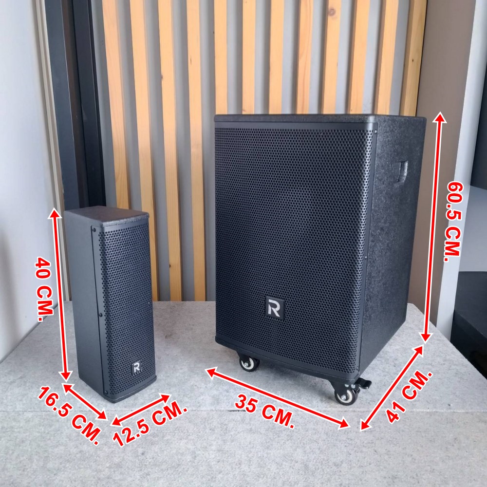 River Acoustics LW12 ลำโพงแอคทีฟ 2×4 นิ้ว ซับ 12 นิ้ว บลูทูธ ความดัง 126 dB ลำโพง ลำโพงคอลัมน์ มีแอมป์ในตัว LW-12 LW 12 เอไอ-ไพศาล +++