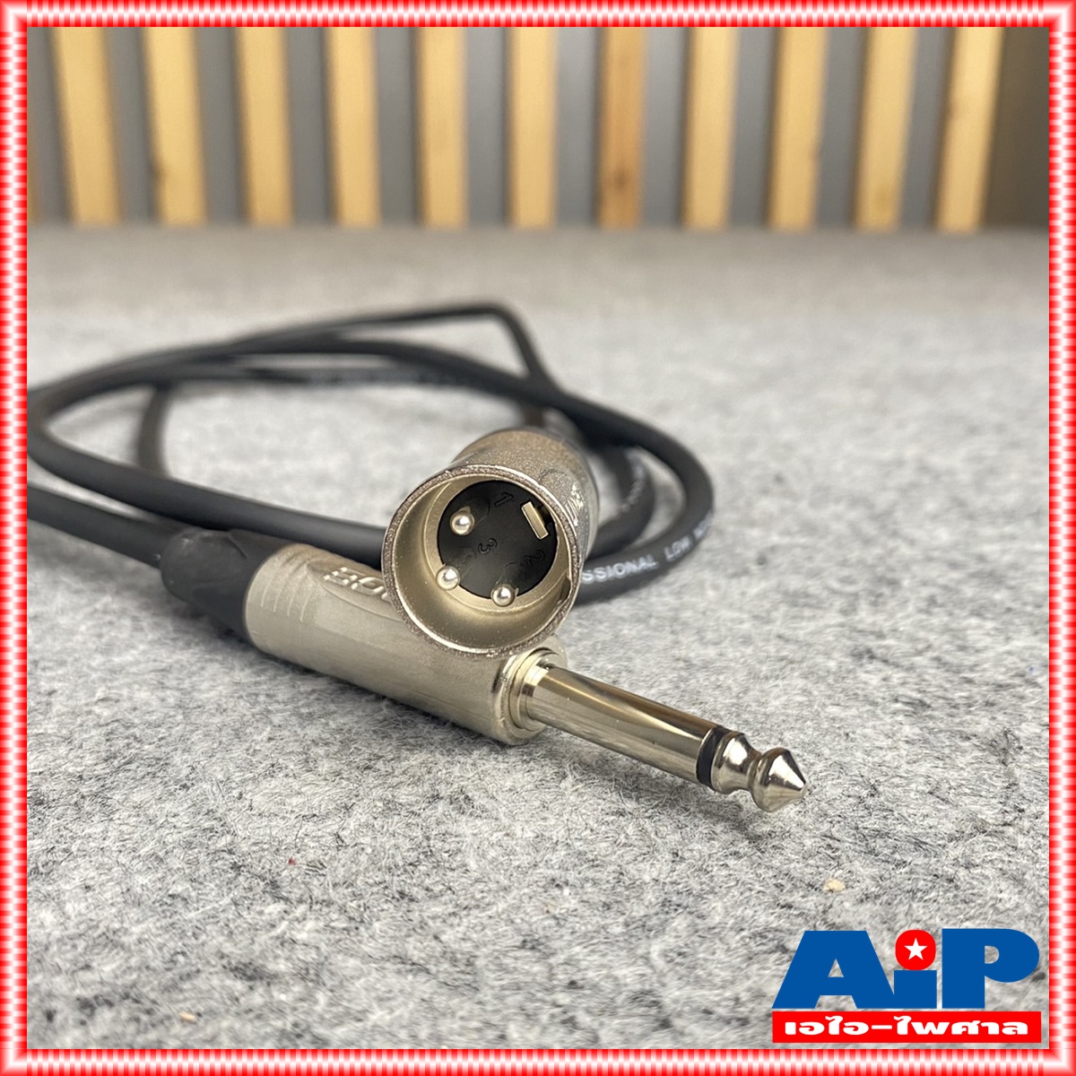 สายXLRผู้-phone mono YM-381F 1.5เมตร สายสัญญาณเสียง สายแคนนอนผู้ออกปลั๊กไมค์ YM 381F YM381F สายCANNONผู้-P.MIC เอไอ-ไพศาล