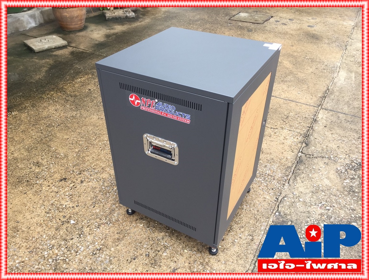 RACK NPE QRD-16U (35kg) ตู้เก็บเครื่องเสียงทำจากเหล็ก16U 2ฝาหน้าใส-หลังทึบ มีล้อเลื่อน QRD16U QRD 16U เอไอ-ไพศาล