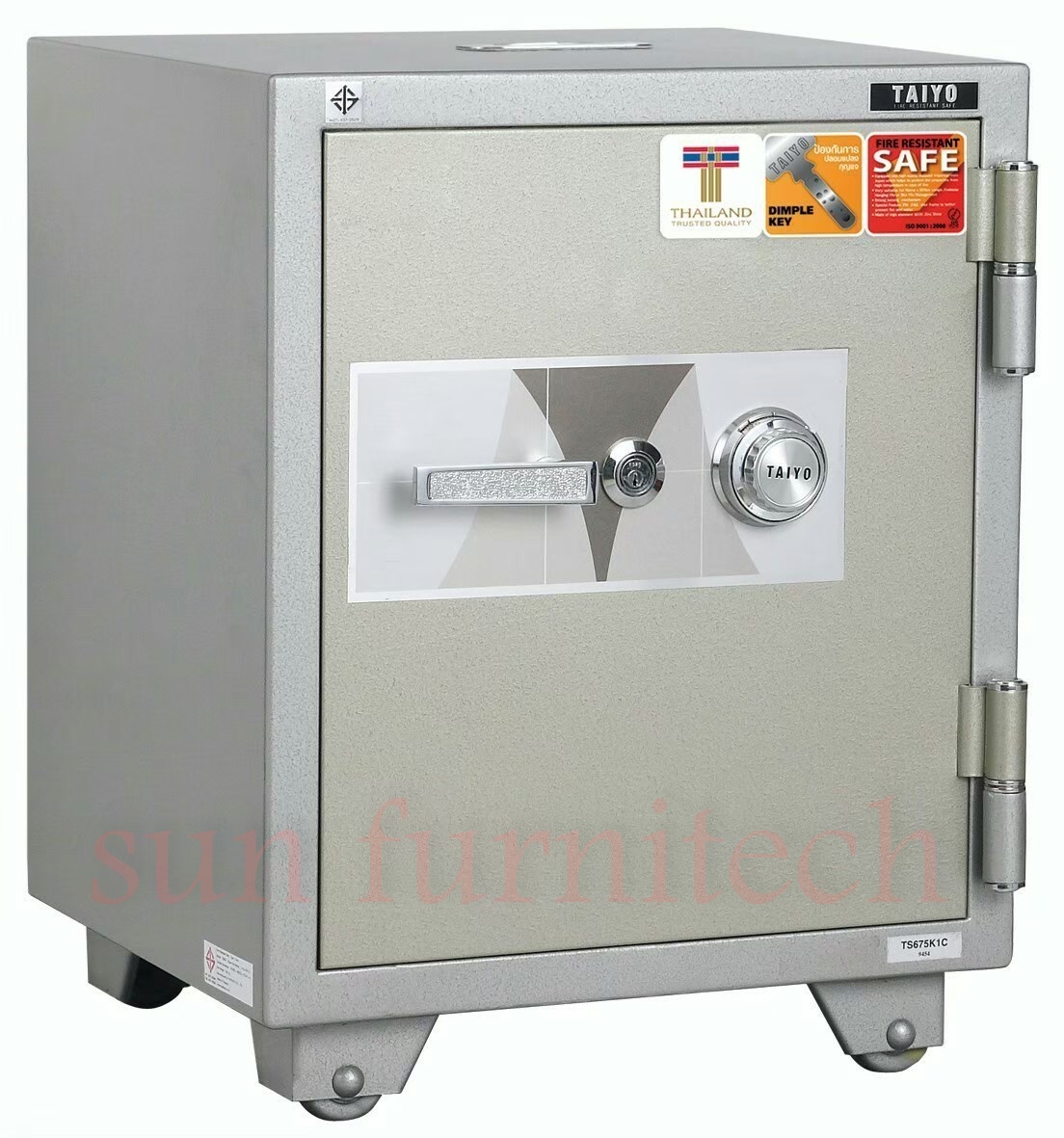 ตู้เซฟนิรภัย, ตู้เซฟนิรภัยภันไฟ น้ำหนัก 110 กก. 2 กุญแจ TAIYO รุ่น TS675-K1C