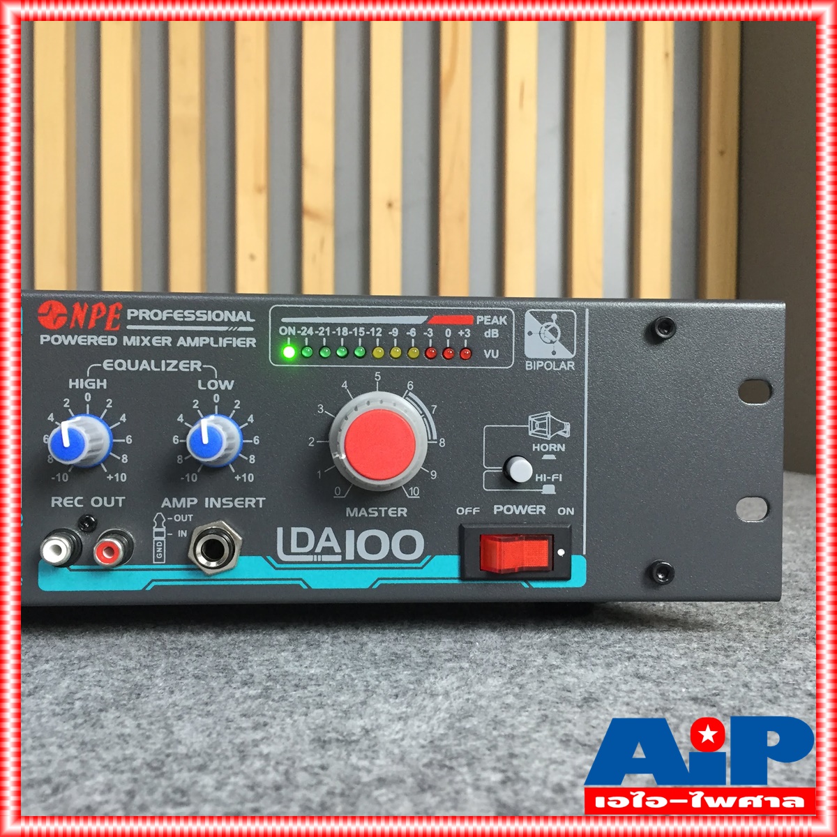 NPE LDA100 AC/DC POWERMIXER LINE lda-100 POWERMIX LDA-100 แอมป์เสียงตามสาย ใช้ได้ทั้งไฟบ้าน 220V ไฟรถ DC12V เอ็นพีอี +++