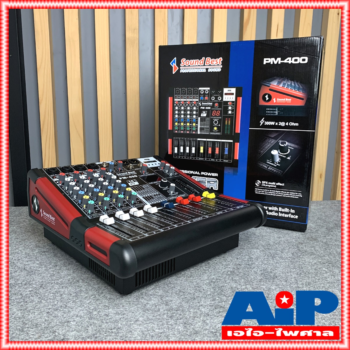 SOUNDBEST PM-400 POWER MIXER มิกซ์ มิกเซอร์ เพาเวอร์มิกซ์ PM 400 PM400 เครื่องเสียง ซาวด์เบส sound best powermixer เอไอ-ไพศาล +++