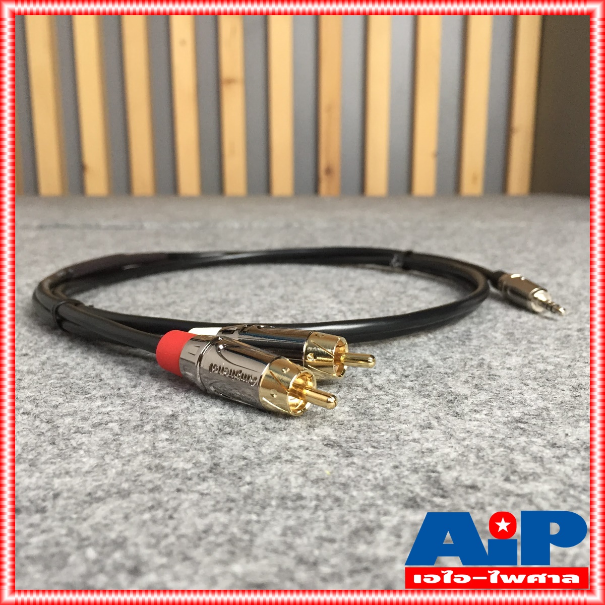 1.5เมตร AMPHENOL สายTR-ST-RCAx2 1.5M CA52-4549-WB-1.5 สายสัญญาณTR-STออกRCAx2 ยาว1.5เมตร สายแอมฟีนอล CA52-4549-WB-1.5 เอไอ-ไพศาล