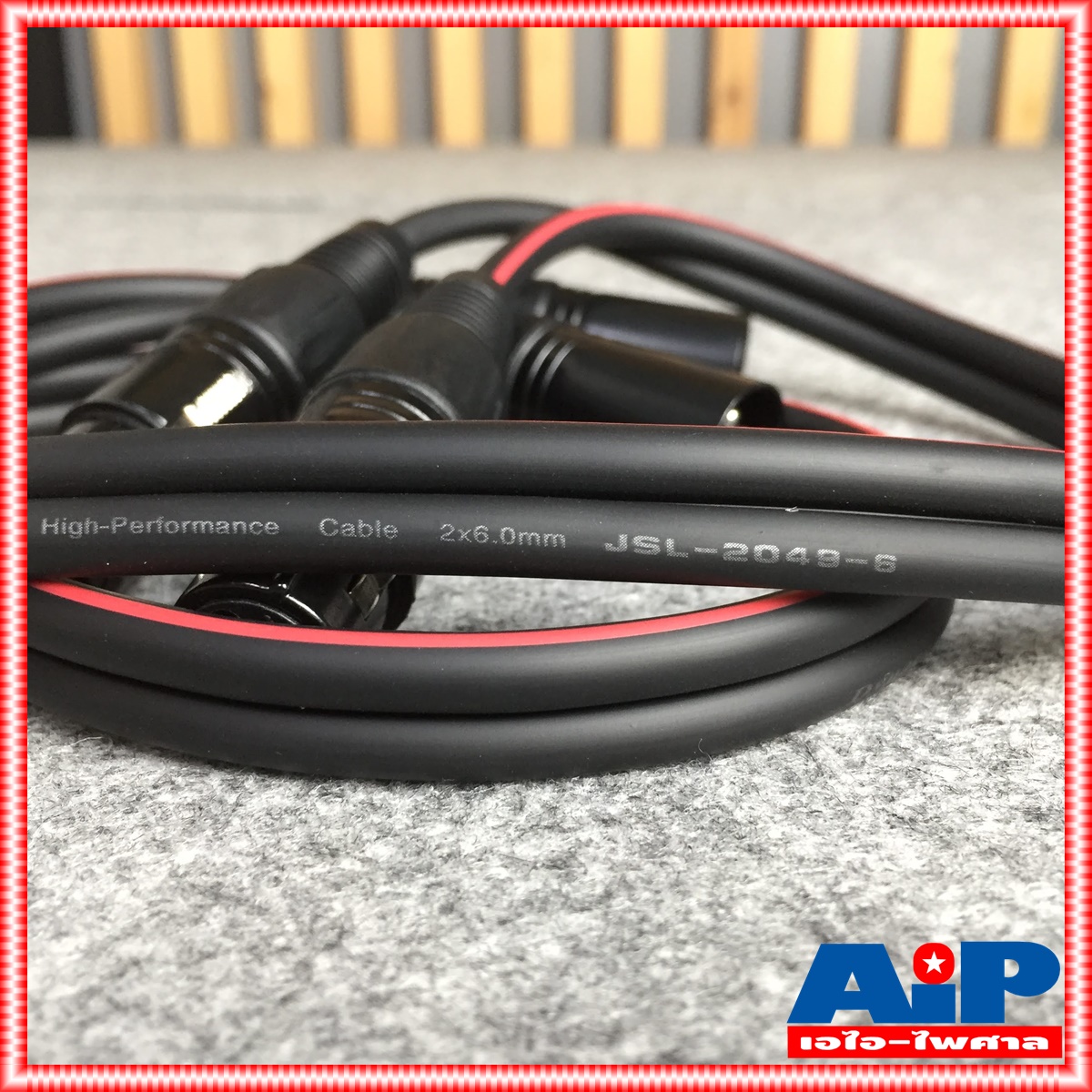 1เมตร DYNACOM สายP.CANNON-J.CANNONข้างละ2หัว 1M J2049-6 สายดำ สายสัญญาณเสียง XLR Male To XLR Female (ผู้เมีย) Mic Cable ยาว 1 เมตรXLR-XLR ผู้เมียคู่ XLRจะมีสีเงินและสีดำขึ้นกับล็อตการผลิต