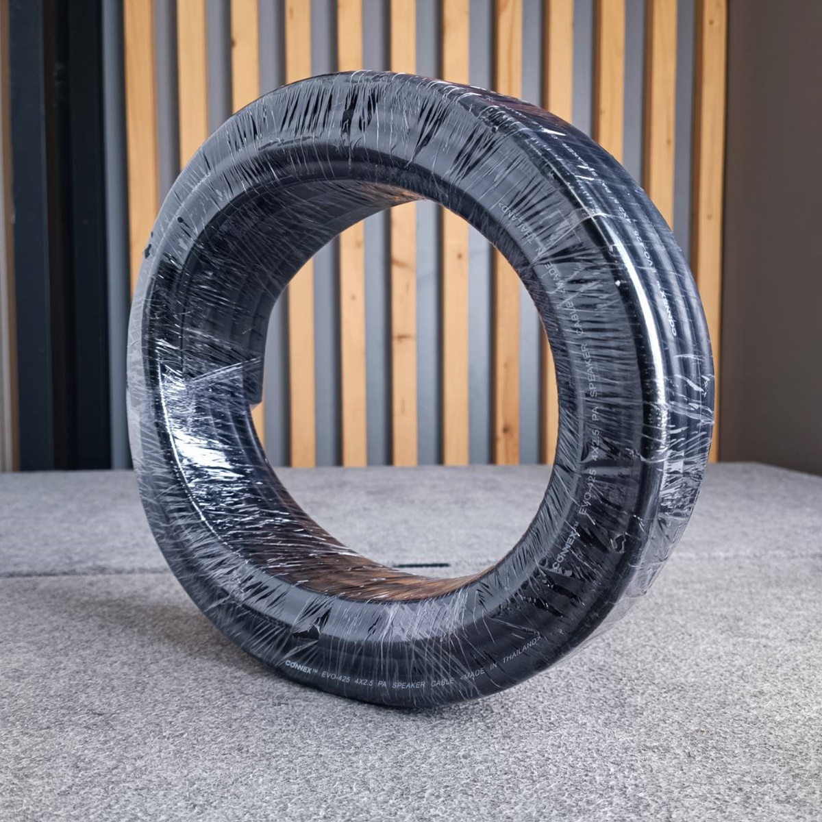 ขด15เมตร CONNEX EVO-425 สายลำโพง ทองแดงแท้ 4x2.5mm สายสีดำ สายลำโพงกลางแจ้ง EVO425 EVO 425 สายลำโพง4คอร์ เอไอ-ไพศาล