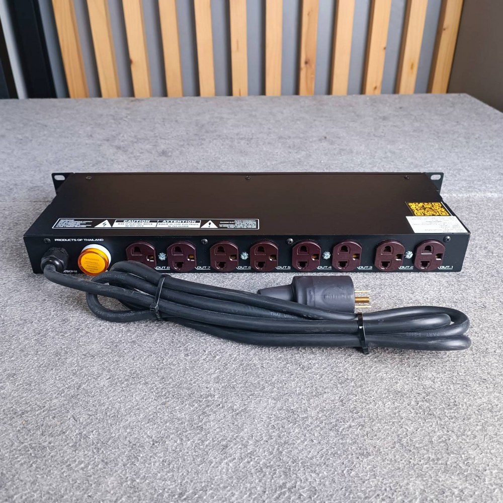 ปลั๊กน้ำตาล COMSON AEC-10 รุ่นใหม่ ปลั๊กRACK 12ช่อง มิเตอร์ วัด4แบบ AEC10 AEC 10 ปลั๊กพ่วงติดแร็ค ปลั๊กรางจ่ายกระแสไฟ คอมสัน หน้าจอแสดงผลและเบรกเกอร์ เอไอ-ไพศาล