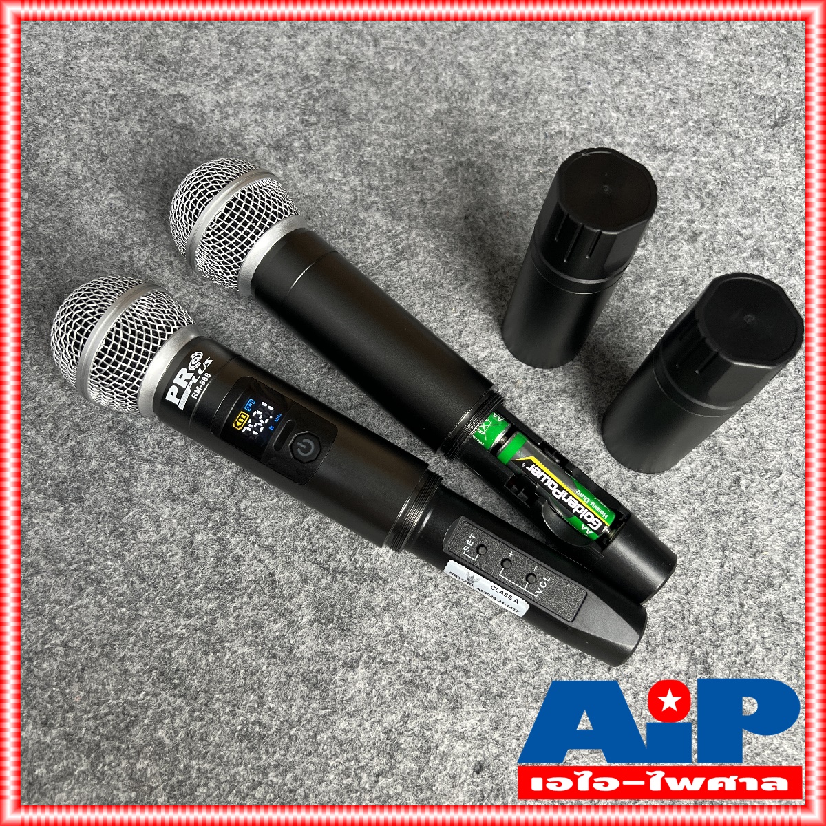 PROPLUS RM888 ไมค์ลอย คู่ ด้ามโลหะ UHF ปรับความถี่ได้ ความถี่ใหม่ กสทช RM-888 เครื่องรับเล็ก PRO PLUS RM 888 ไมค์ลอย UHF ใช้ถ่าน AA จูนความถี่ได้ เอไอ-ไพศาล +++