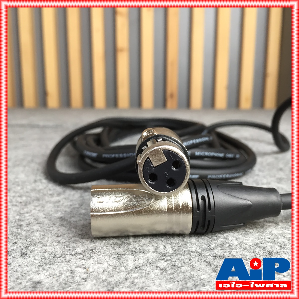 สาย5เมตร LIDGE YM-381 สายXLR เมีย-ผู้(CANNONหัวท้าย) YM381 สายXLR หัวท้าย YM 381 สาย XLR ผู้ ออก XLR เมีย สายไมค์5เมตร