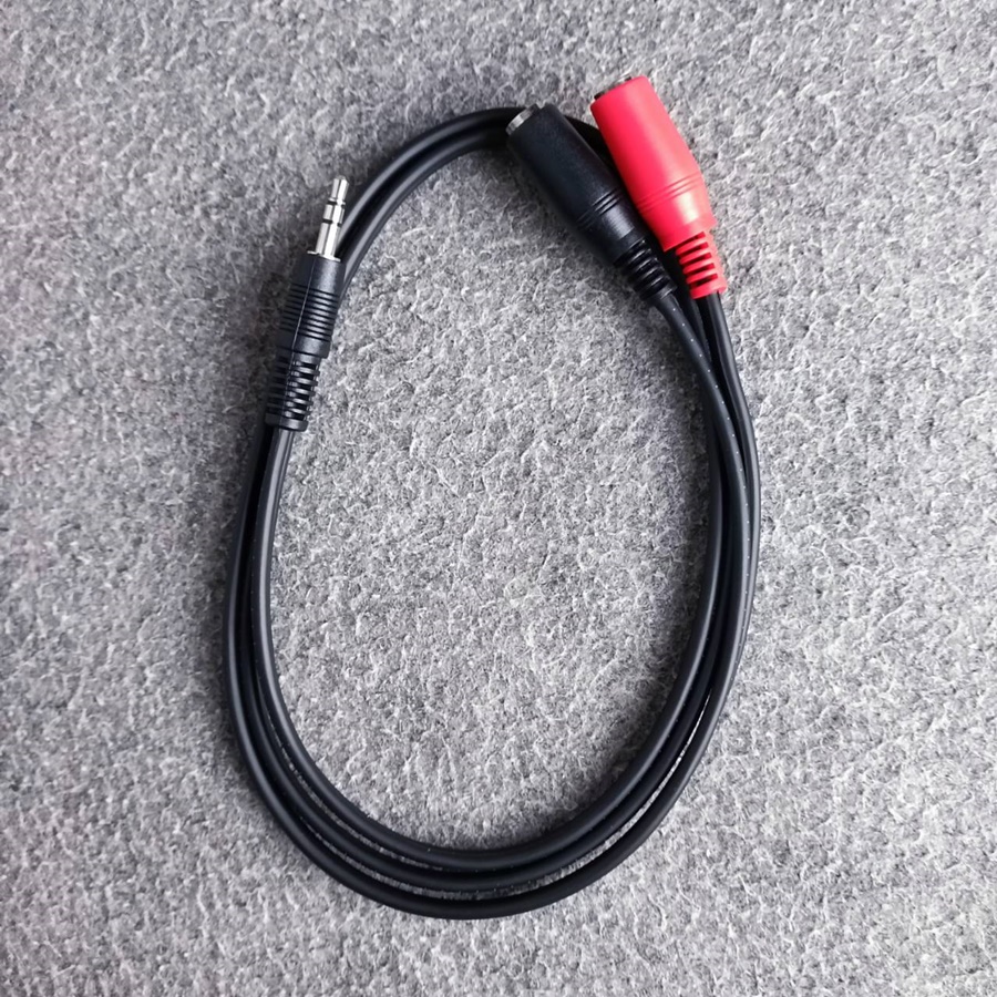 ยาว1เมตร DYNACOM สาย TR-ST ผู้ ออก TR-ST เมีย x2 J-204 สายทด AUX เอไอ-ไพศาล