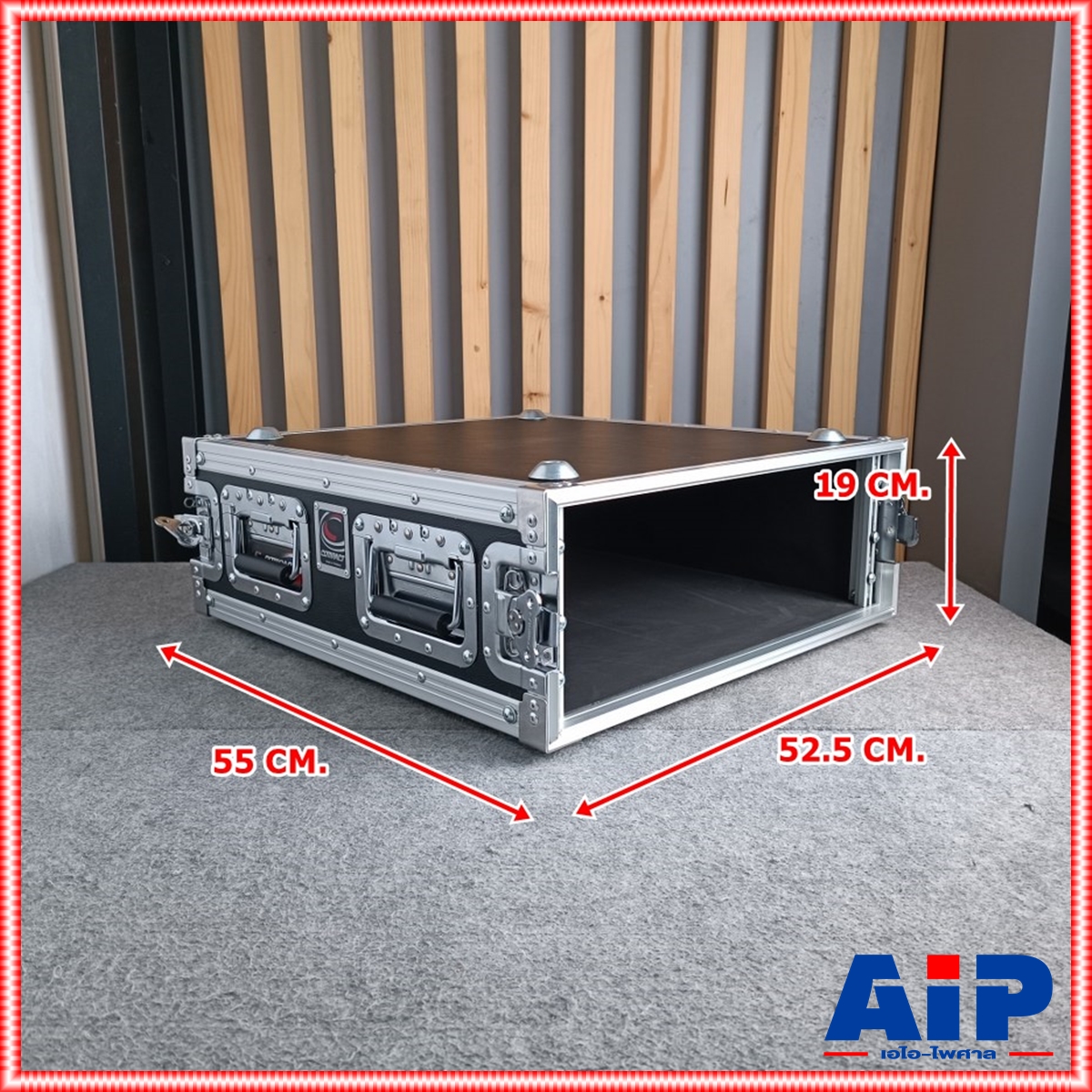 COMPACT B-3U สีดำ RACK ลึก21นิ้ว แร็ค กล่องใส่เครื่องเสียง กล่องRACK แร็คลึก21นิ้ว กล่องแร็คสีดำ เอไอ-ไพศาล