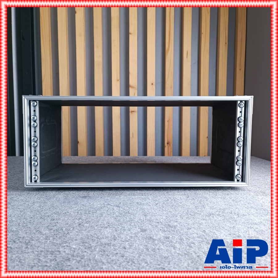 สีดำ RACK BL-4 สีดำ เปลือยหน้า-หลัง ลึก11นิ้ว แร็คใส่เครื่องเสียง COMPACT ไม่มีฝาปิด คอมแพ็ค BL 4 BL4 เอไอ-ไพศาล