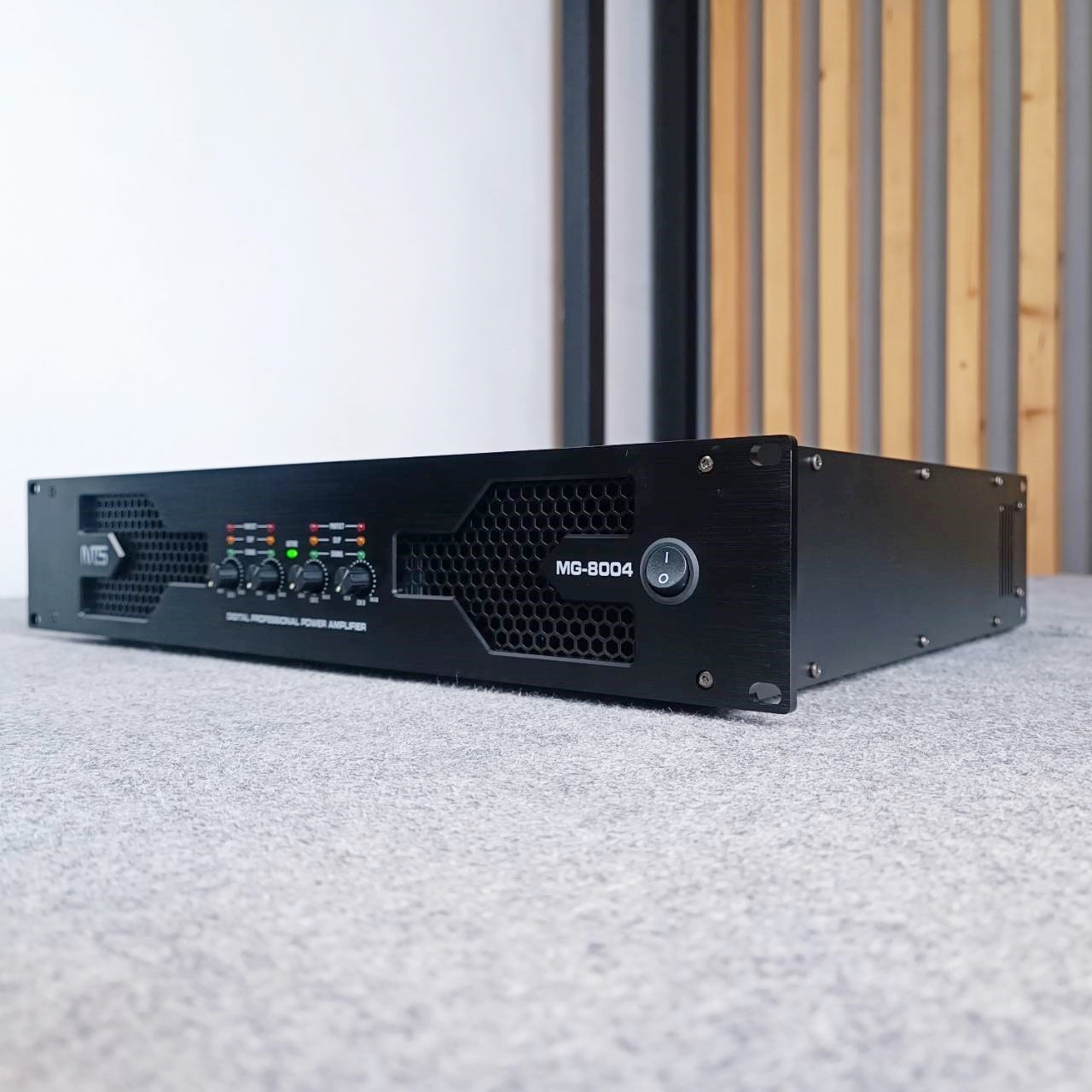 NTS MG-8004 poweramp พาวเวอร์แอมป์ 4แชนแนล สวิตซ์ชิ่ง กำลังขับสูงสุด 1200วัตต์ x 2 ที่ 4 โอห์ม คลาส D ขนาด 2U MG8004 MG 8004 เอไอ-ไพศาล