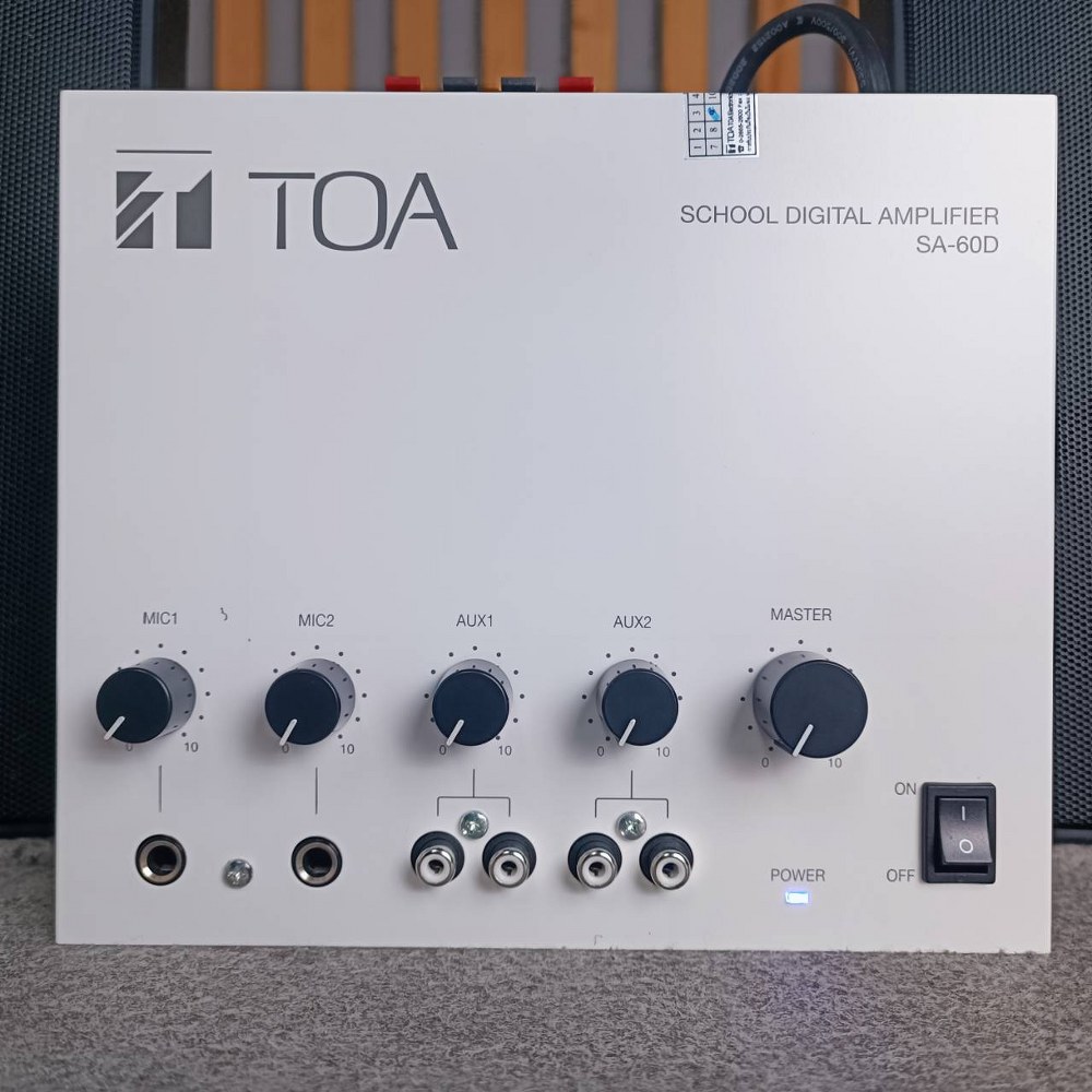 TOA SA-60D-AS SET (SA-60D 1เครื่อง+BS-1030BL 2ใบ) ชุดเครื่องช่วยสอน เครื่องเสียง ห้องเรียน ห้องประชุม เอไอ-ไพศาล