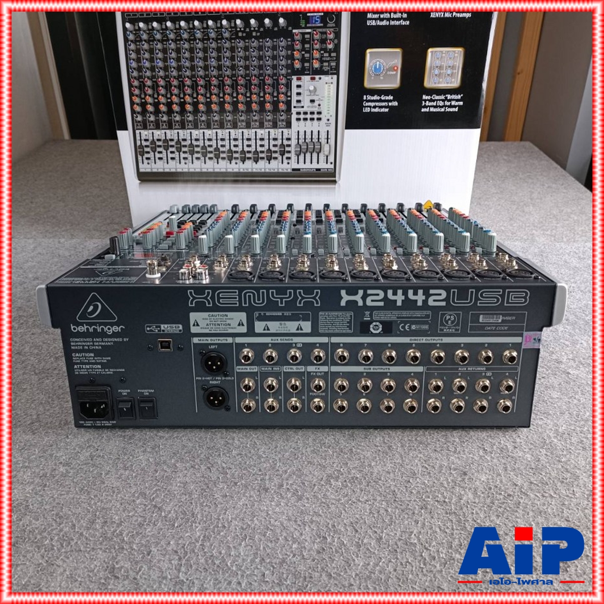 BEHRINGER XENYX-X2442USB mixer มิกเซอร์ BEHRINGER XENYX X2442FX Mixer เครื่องผสมสัญญาณเสียง มิกเซอร์ แบบอนาล็อค Behringer Xenyx X2442FX +++ เอไอ-ไพศาล