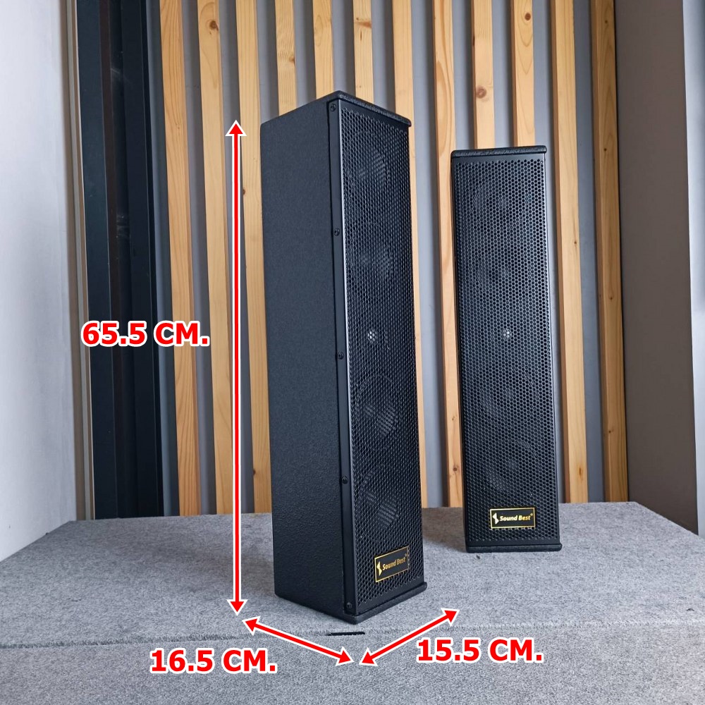 ราคาต่อ1คู่ 2ใบ SOUNDBEST CL-214S ตู้ลำโพงคอลัมน์ 4นิ้วx4ดอก ลำโพงคอลัมน์ Column speaker ลำโพง CL 214S CL214S เอไอ-ไพศาล