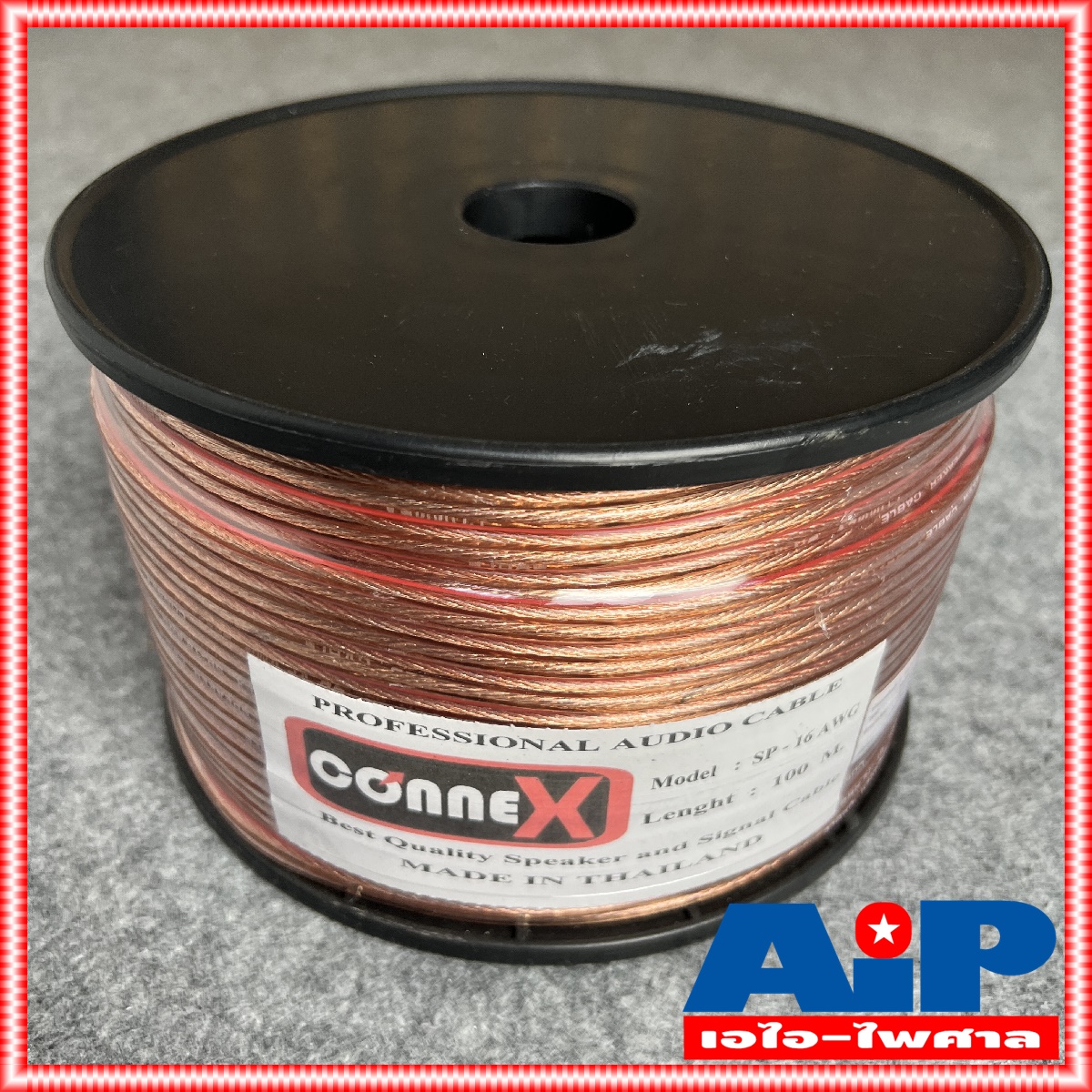 ขด100เมตร สายลำโพง 2x1.5 CONNEX SP-16AWG สายลำโพง 16AWG Speaker Cable สายลำโพงใส ขนาดเทียบ 1.5sq.mm.