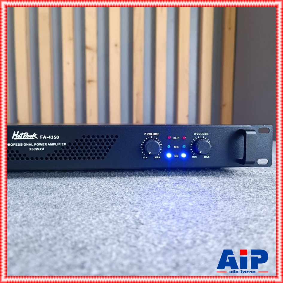 HOTROCK FA-4350 poweramp 1U 4CH 4ชาแนล พาวเวอร์แอมป์ แอมป์ขยายเสียง ซัพพลายแบบสวิทชิ่ง FA 4350 FA4350 เอไอ-ไพศาล