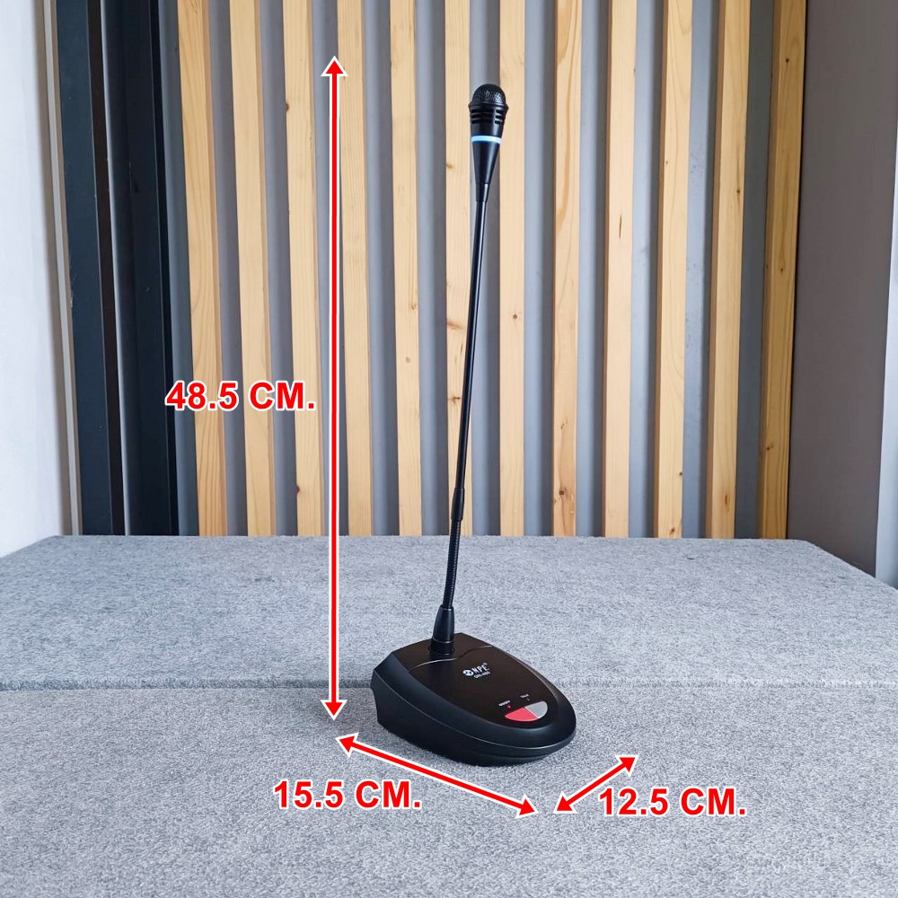 NPE GN-460 ไมค์ตั้งโต๊ะ คอไมค์ 43cm รองรับไฟ Phantom 48v ไมค์ประชุมคออ่อนมีไฟ GN 460 เอ็นพีอี GN460 เอไอ-ไพศาล
