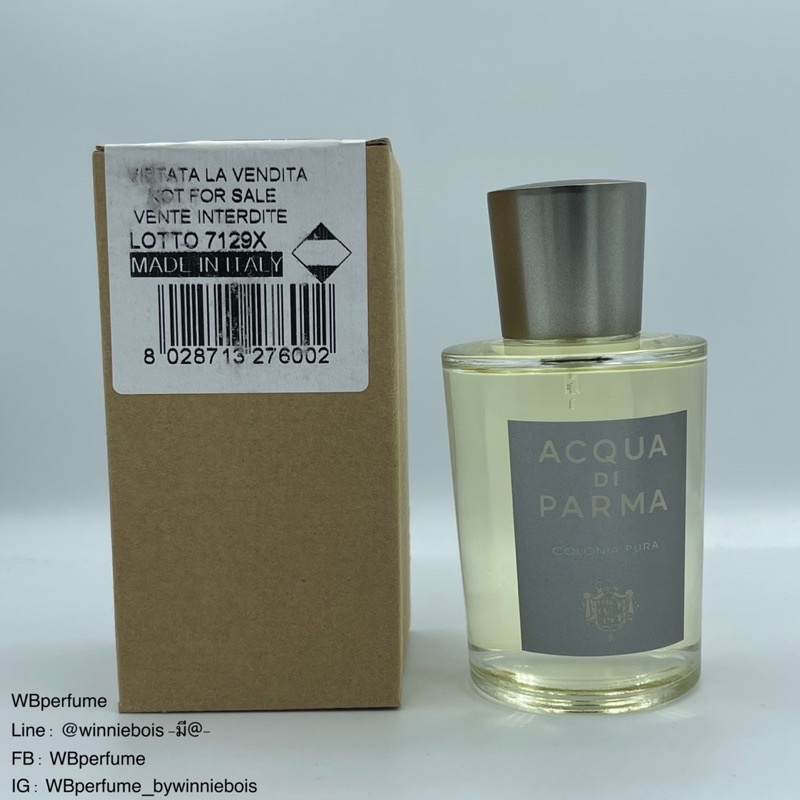 น้ำหอม แท้100% Acqua di Parma Colonia Pura Acqua di Parma for women and men 100ml Tester