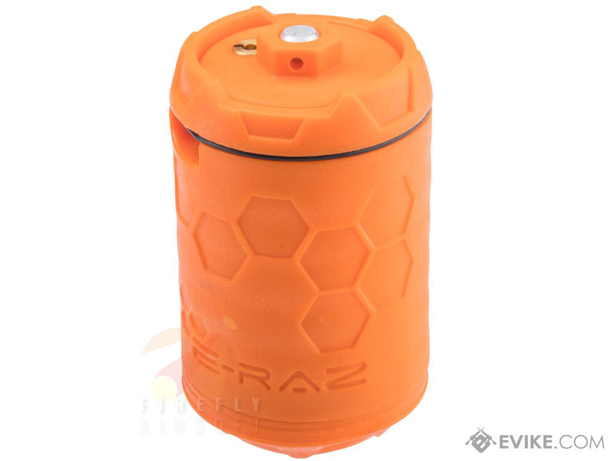 Swiss Arms ERAZ Polymer 360 Degree Reusable Green Gas Grenade (Color: Orange)
