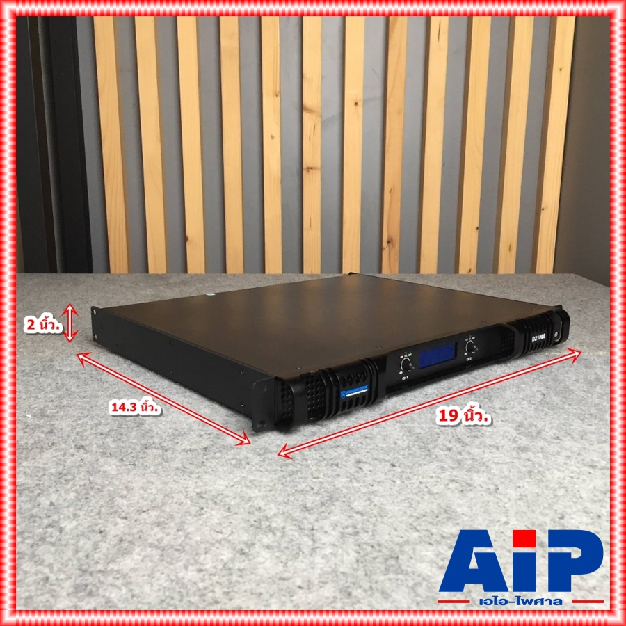 PROEUROTECH D-21000 POWERAMP 1U 2CH พาวเวอร์แอมป์ โปรยูโรเทค ระบบสวิทชิ่ง 1000Wx2 8 ΩStereo power D 21000 D21000 เอไอ-ไพศาล