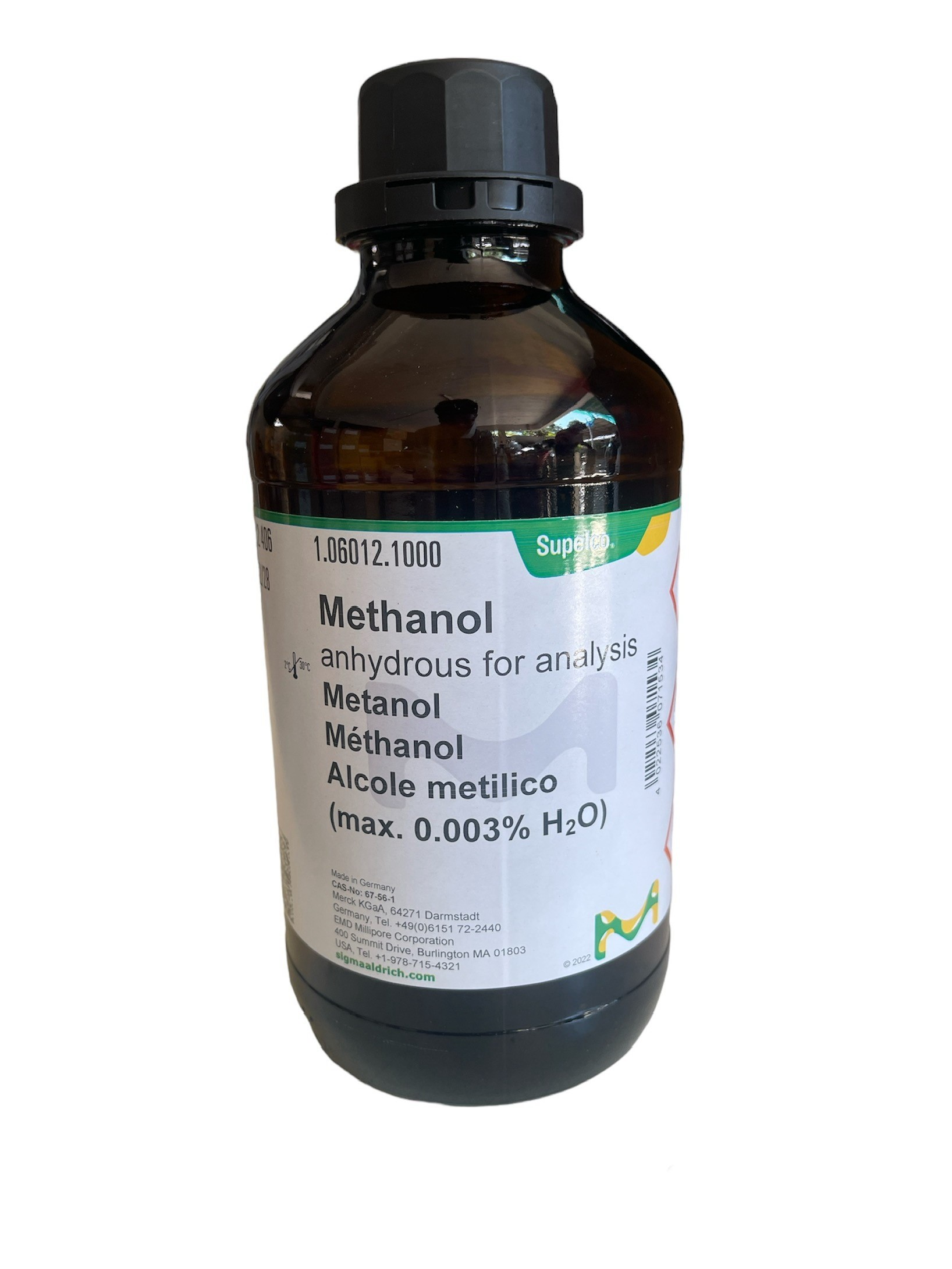 Methanol Anhydrous AR, 1 L -merck