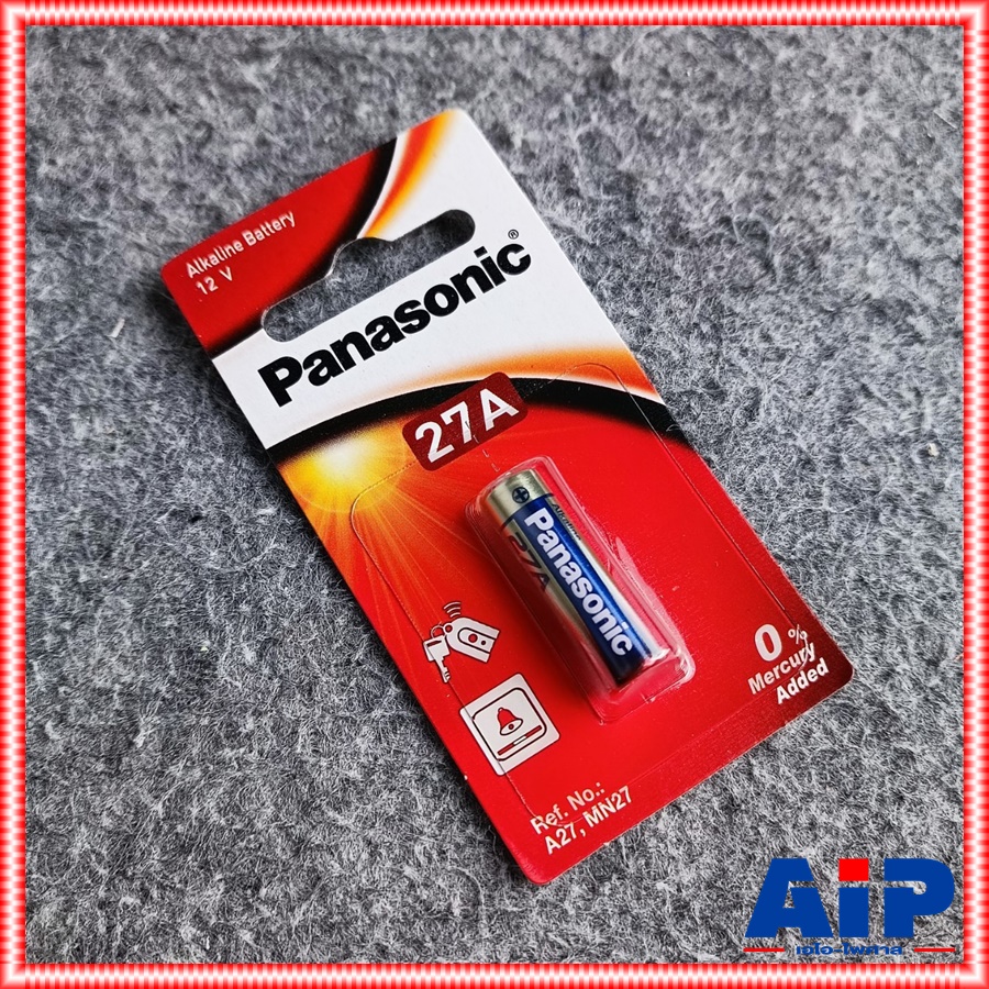 1ก้อน ของแท้ PANASONIC LRV27A ถ่าน 27A battery รีโมท 12V ลคาไลน์ PANA พานาโซนิค เอไอ-ไพศาล +++