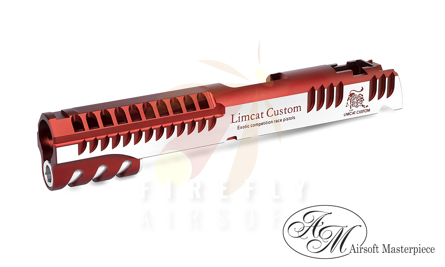 Airsoft Masterpiece “LimCat Custom 2024” Slide for Hi-CAPA 5.1 (Red 2Tone)