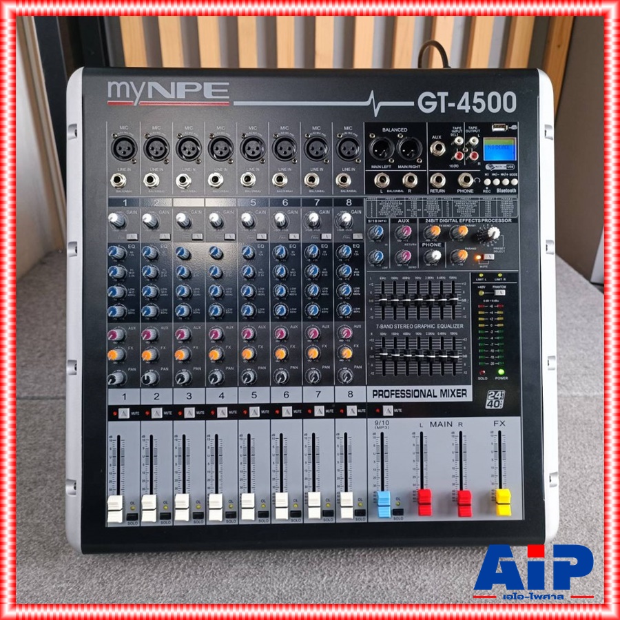 MYNPE GT-4500 POWERMIX USB/BT 4x500w เครื่องปรับแต่งเสียง เพาเวอร์มิกซ์ GT4500 GT 4500 มิกซ์ มิกเซอร์ เครื่องเสียง