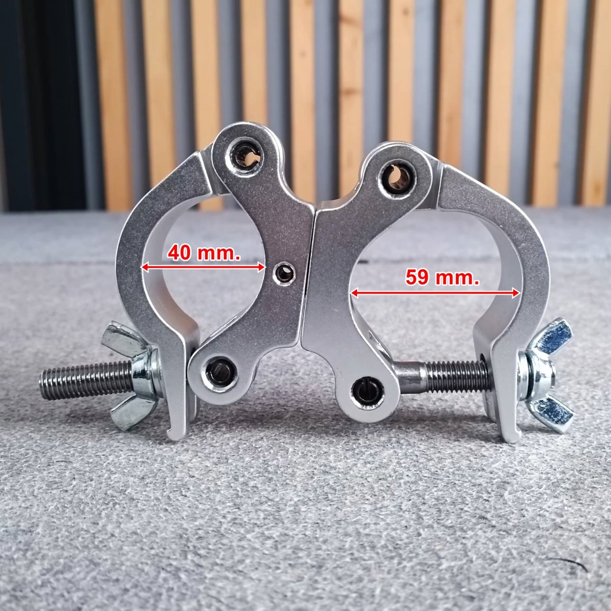 F-34 DOUBLE CLAMP 200KG ทรัส ดับเบิ้ลแคมป์ แค้มคู่ แค้มสำหรับเกาะยึดทรัช เอไอ-ไพศาล