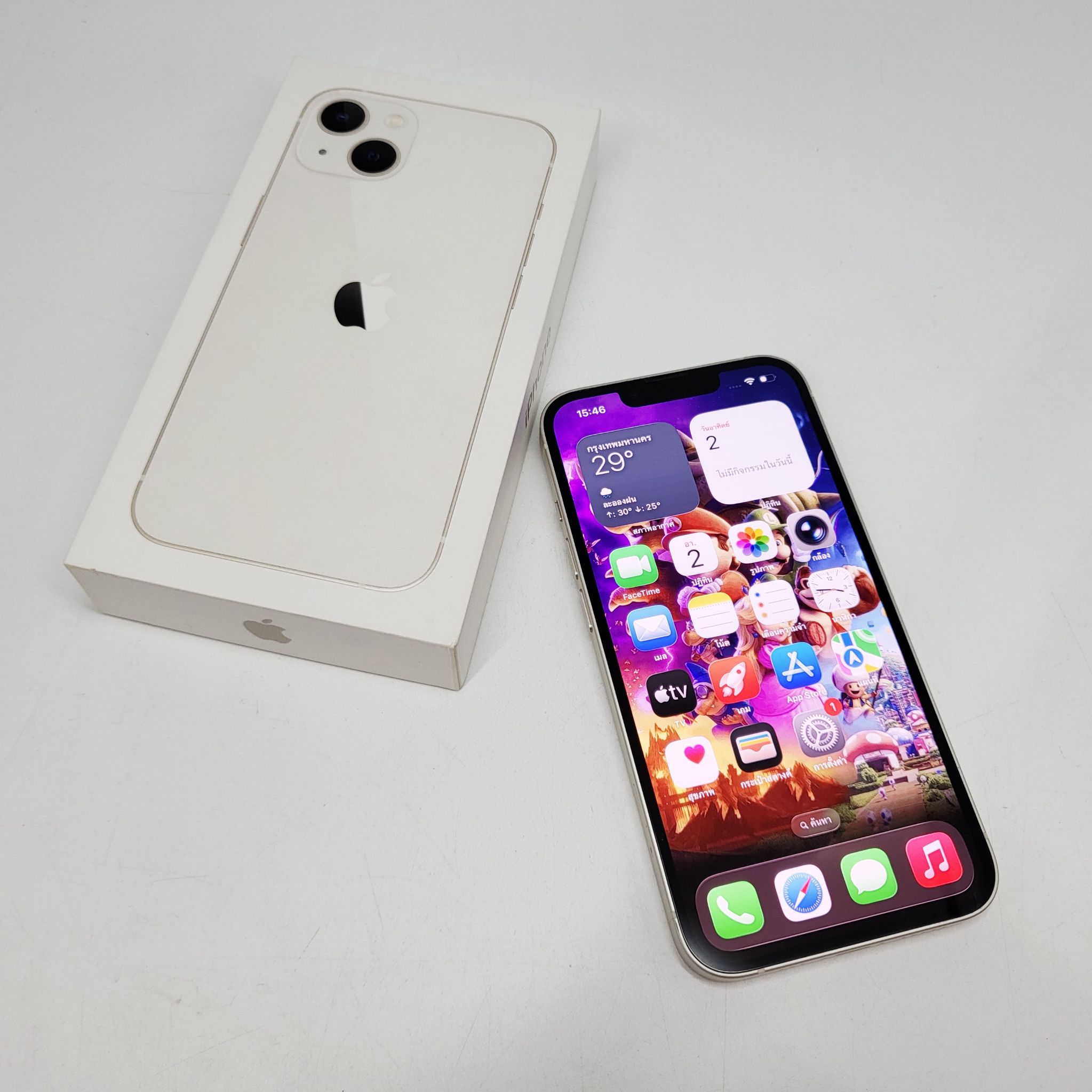 🐣#อย่าพลาด iPhone 13 128GB Starlight #ศูนย์ไทย #แบต100% ราคาคุ้มๆ🐣