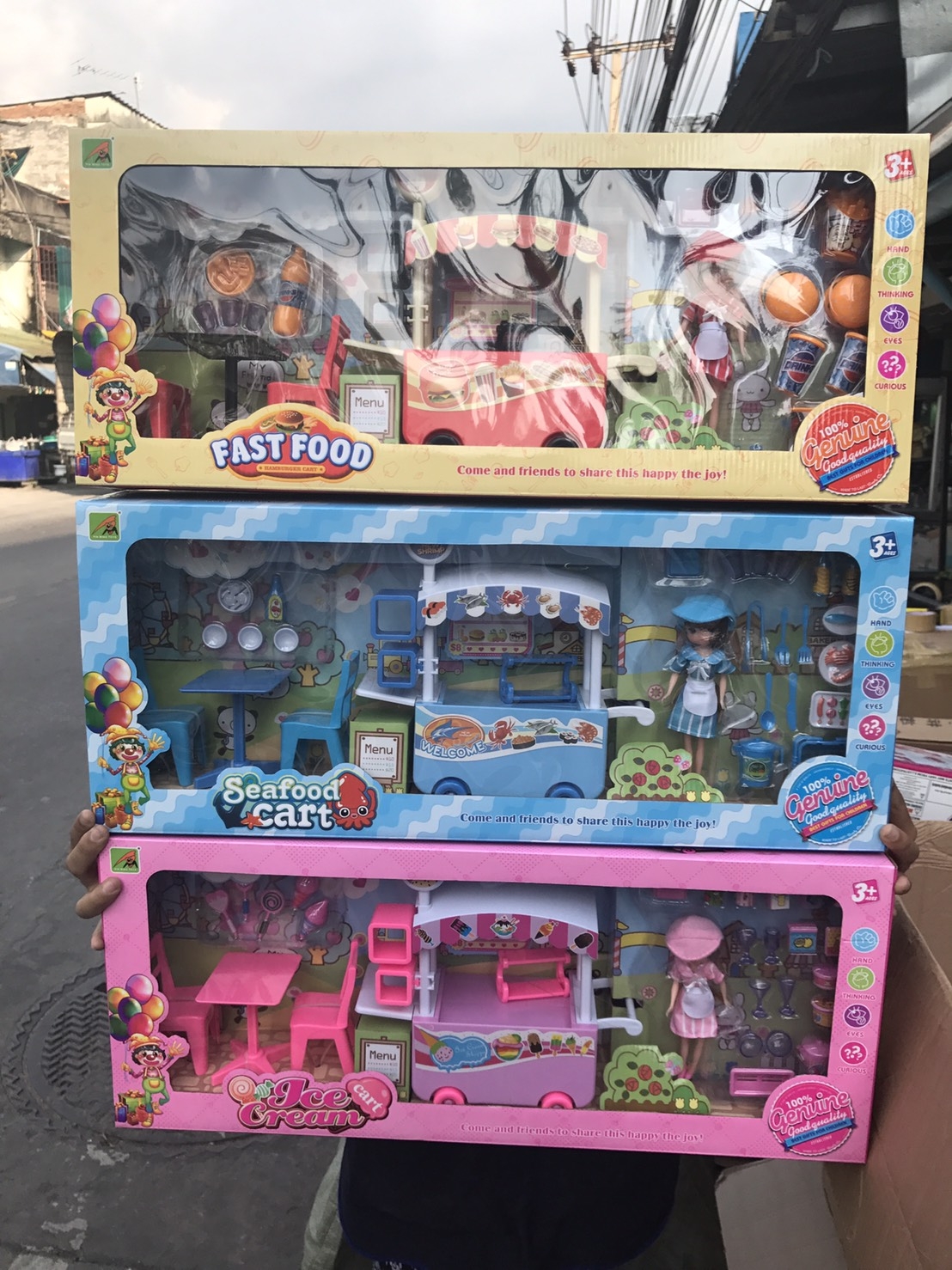 1128-4 ของเล่นตุ๊กตาโมเดลร้านขายอาหาร กล่องละ