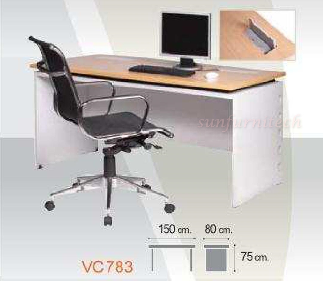 โต๊ะทำงาน โต๊ะทำงานผู้บริหาร โต๊ะทำงานโมเดิร์น โต๊ะทำงานโล่ง ขนาด 1.50 เมตร VC รุ่น VC-783