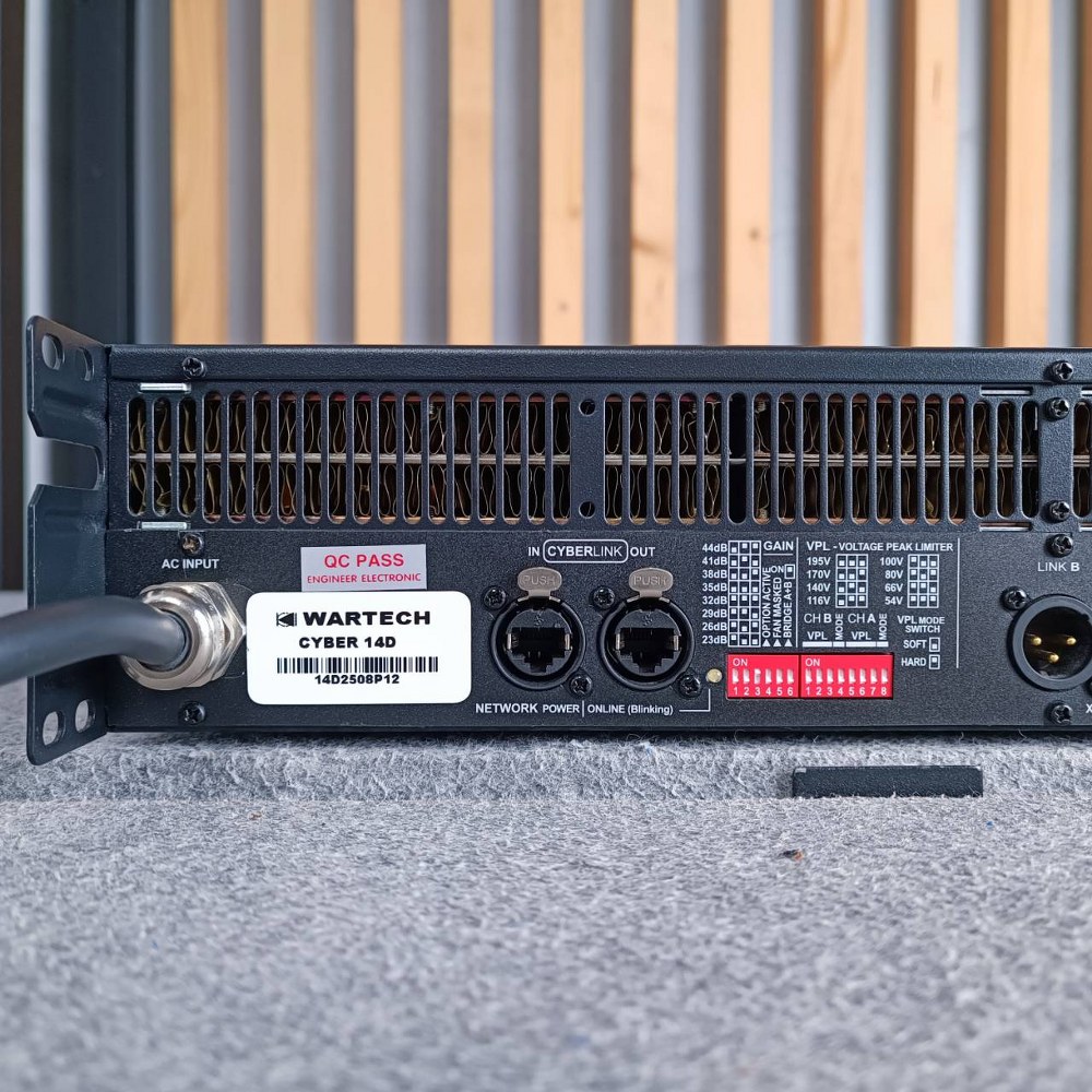 WARTECH CYBER-14D POWER เพาเวอร์แอมป์ แอมป์ขยาย เพาเวอร์แอมป์WARTECH เครื่องเสียง เครื่องขยายเสียง CYBER 14D เอไอ-ไพศาล