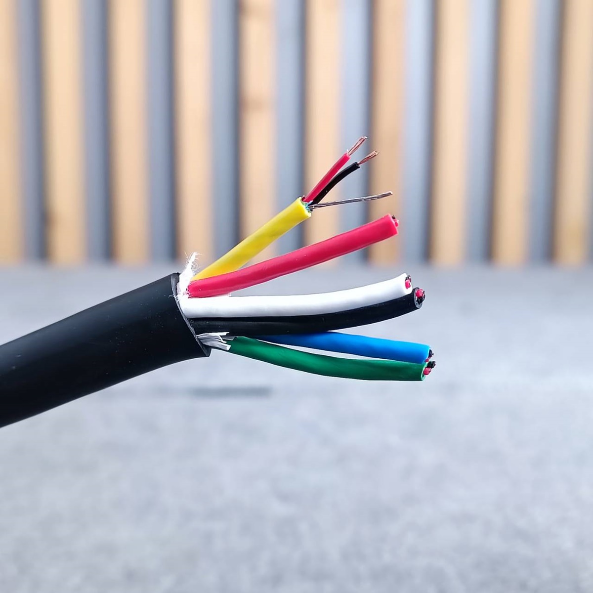 ล้อ50เมตร สายมัลติคอร์ 6คอร์ JSL-201(เมตร) สีดำ ล้อ50เมตร สายสัญญาณเสียง สาย6คอร์ JSL201 JSL 201 Multicore Cable เอไอ-ไพศาล